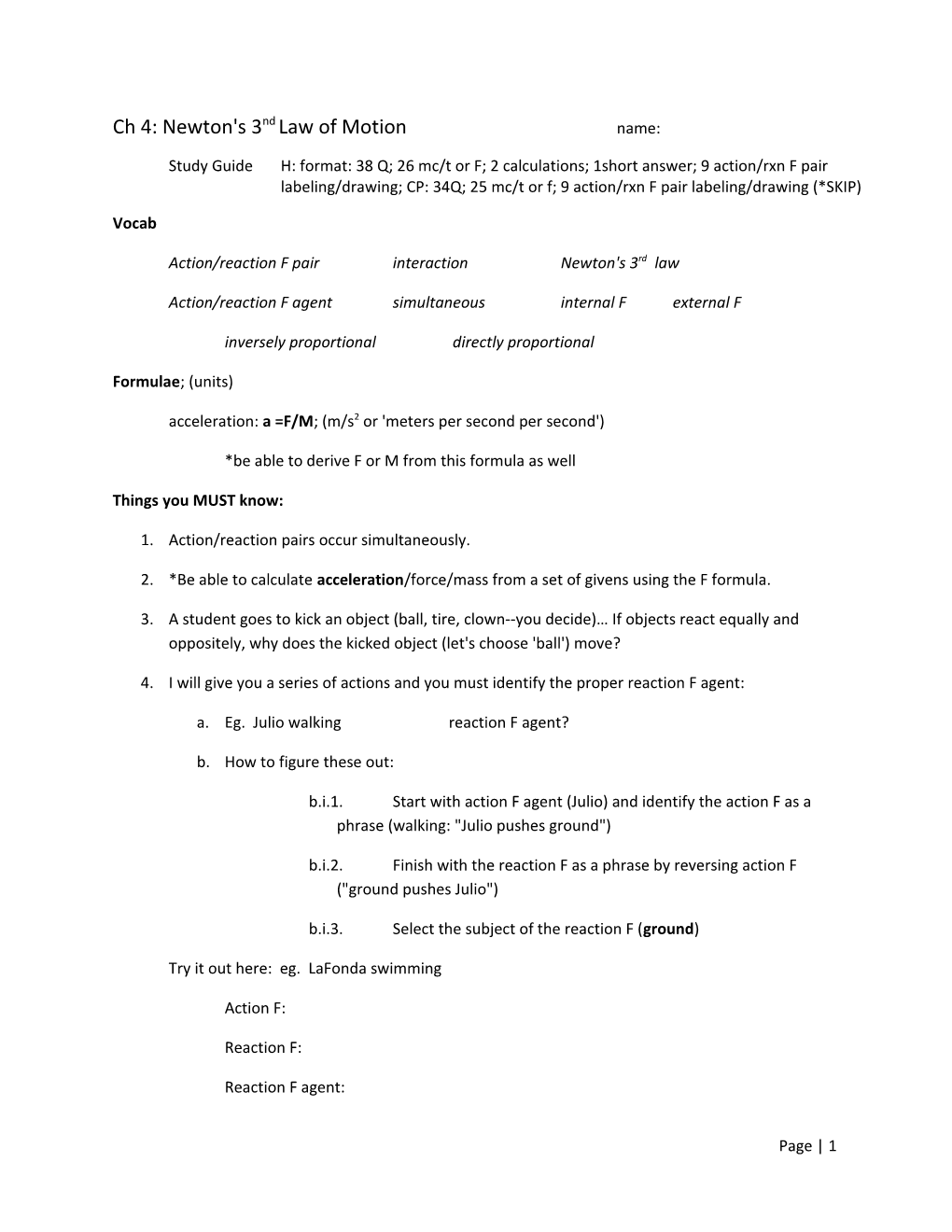 Action/Reaction F Pairinteractionnewton's 3Rd Law