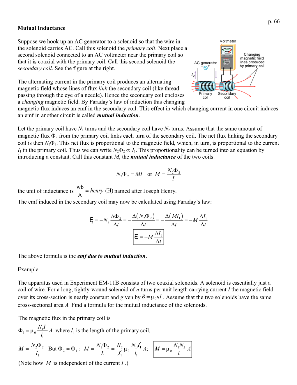 Mutual Inductance