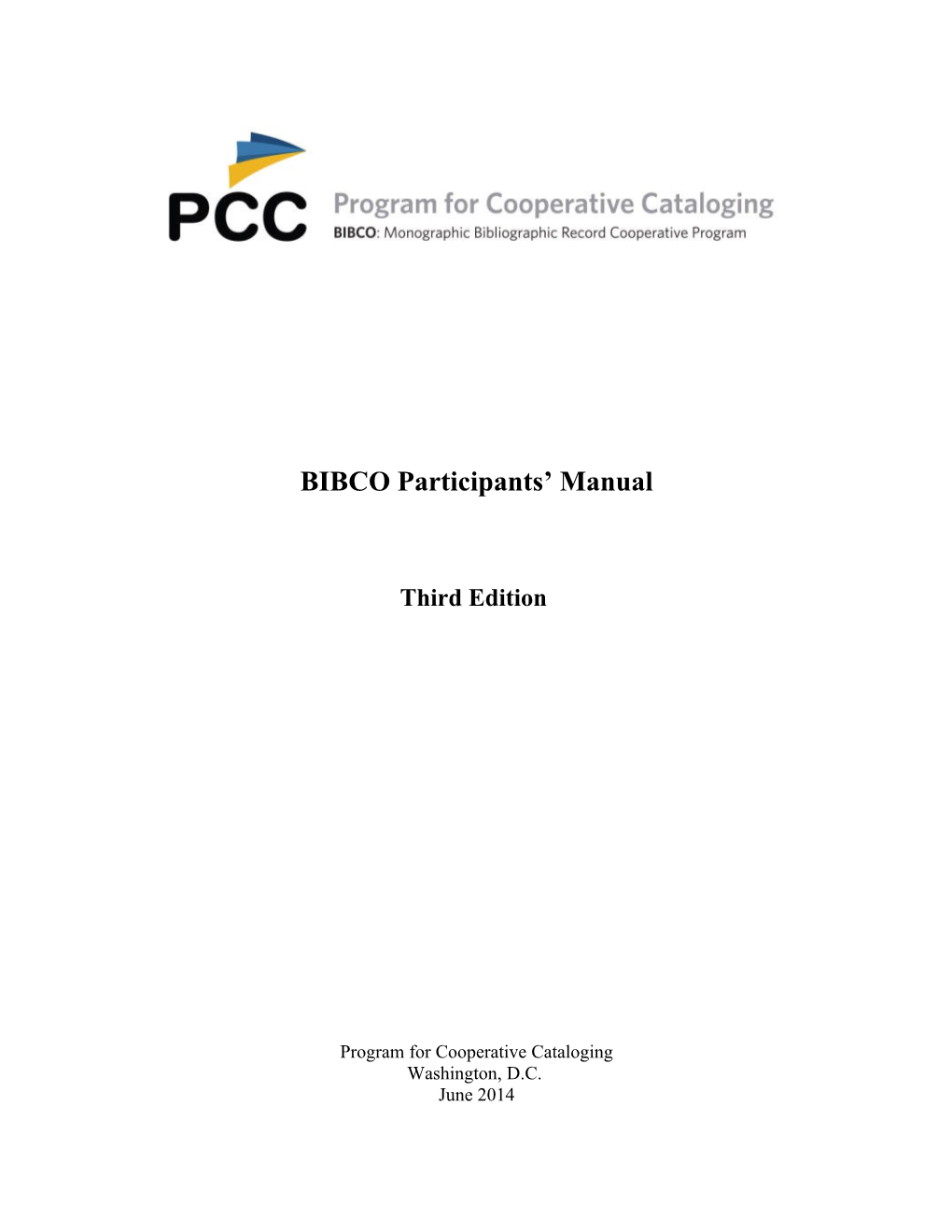BIBCO Participants' Manual