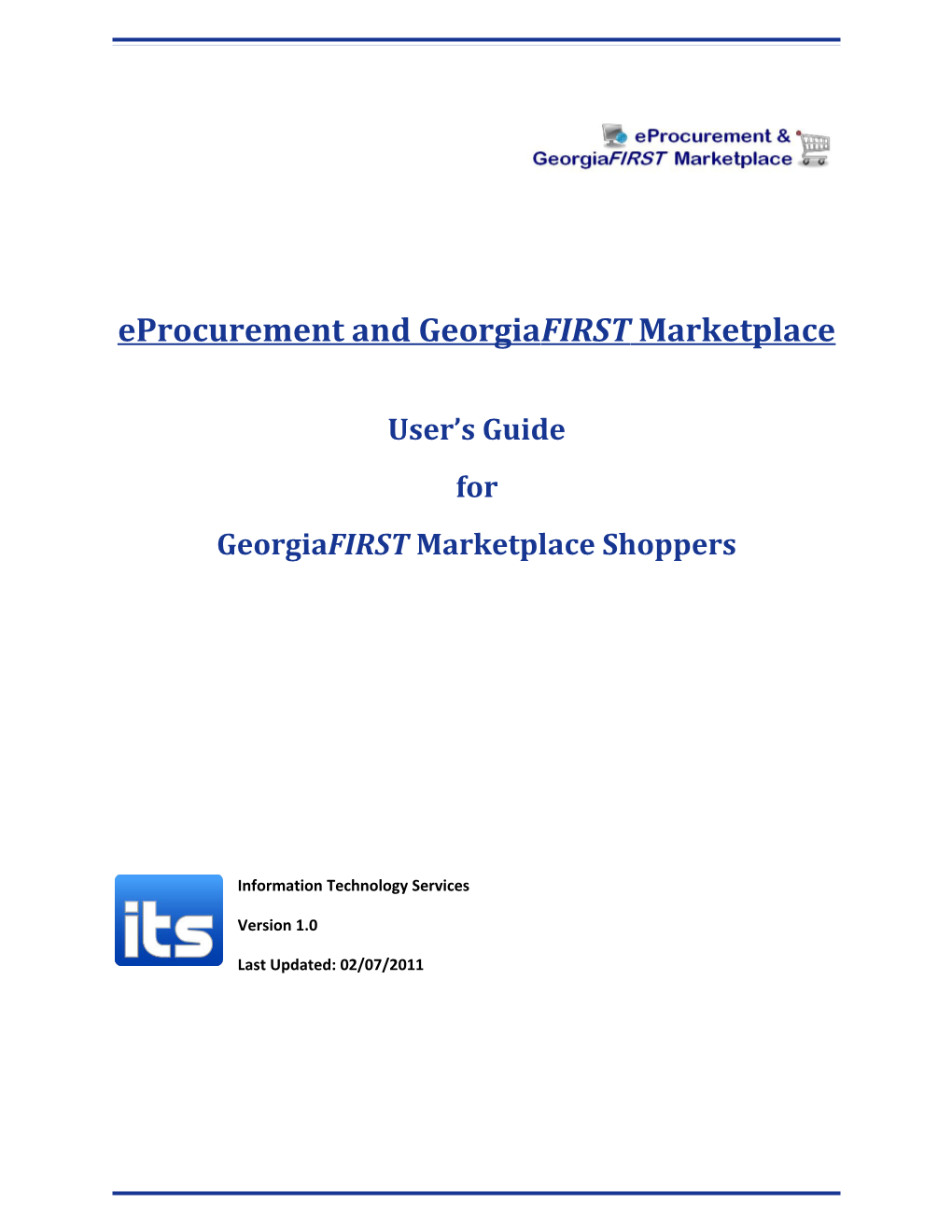 Eprocurement and Georgiafirst Marketplace