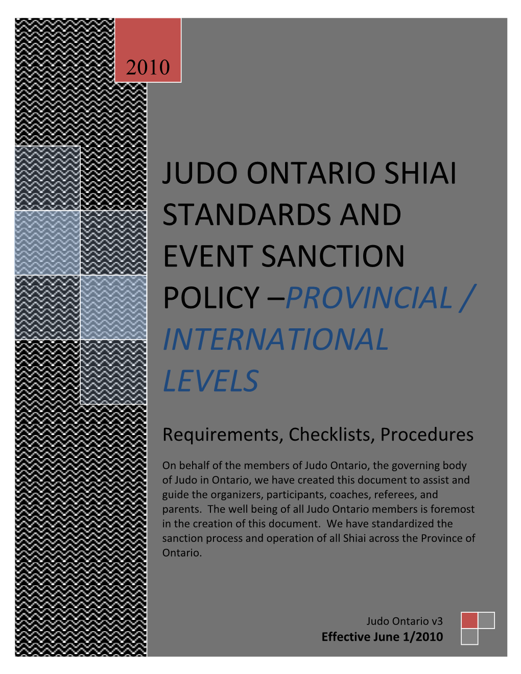 Judo Ontario Sanctioned Tournaments