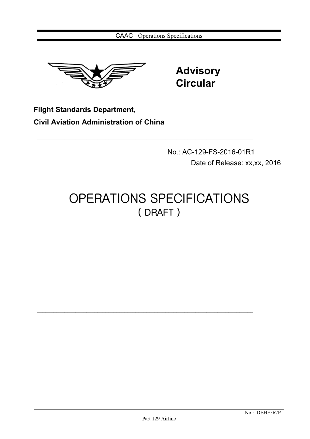 CAAC Operations Specifications