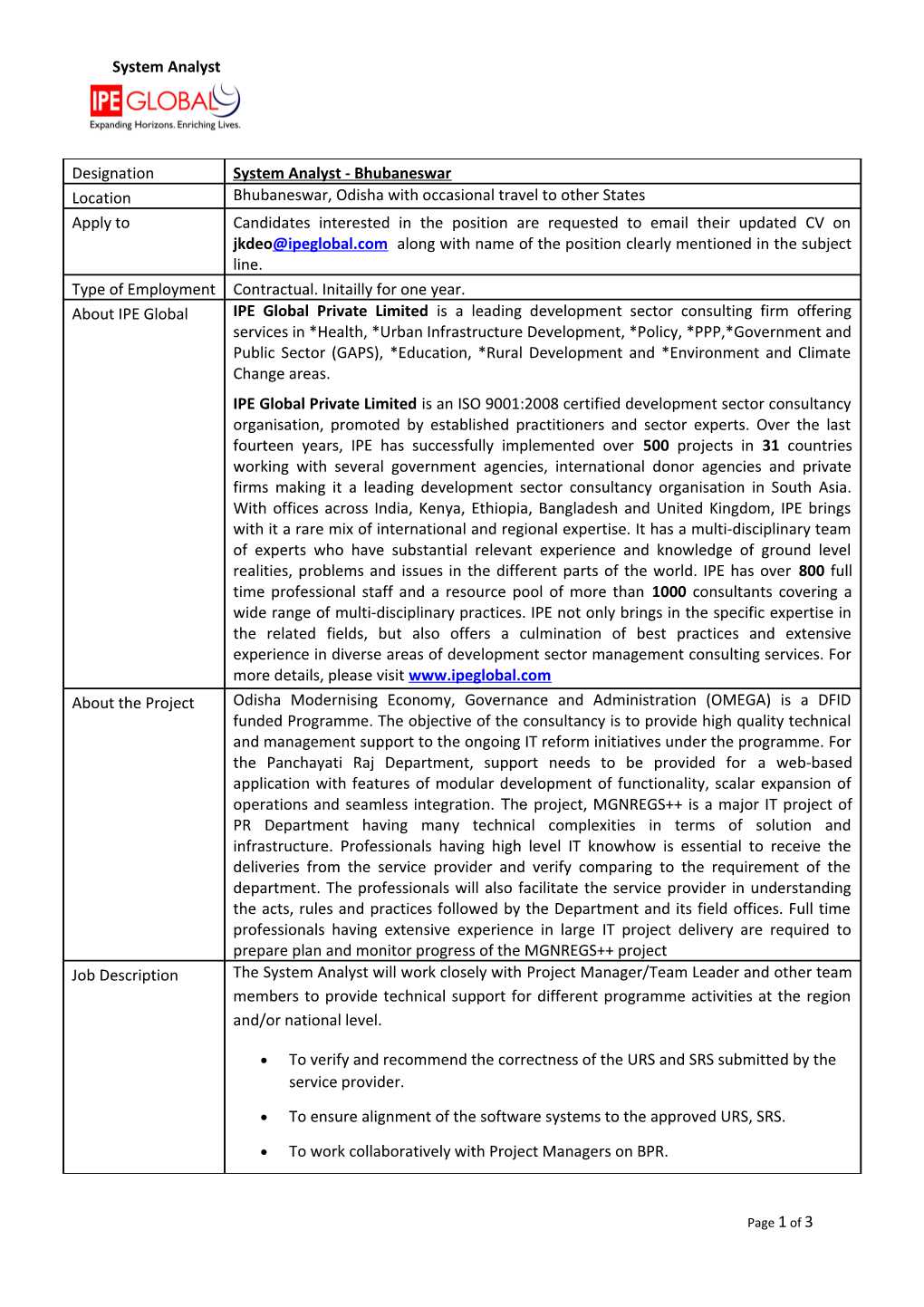 To Ensure Alignment of the Software Systems to the Approved URS, SRS