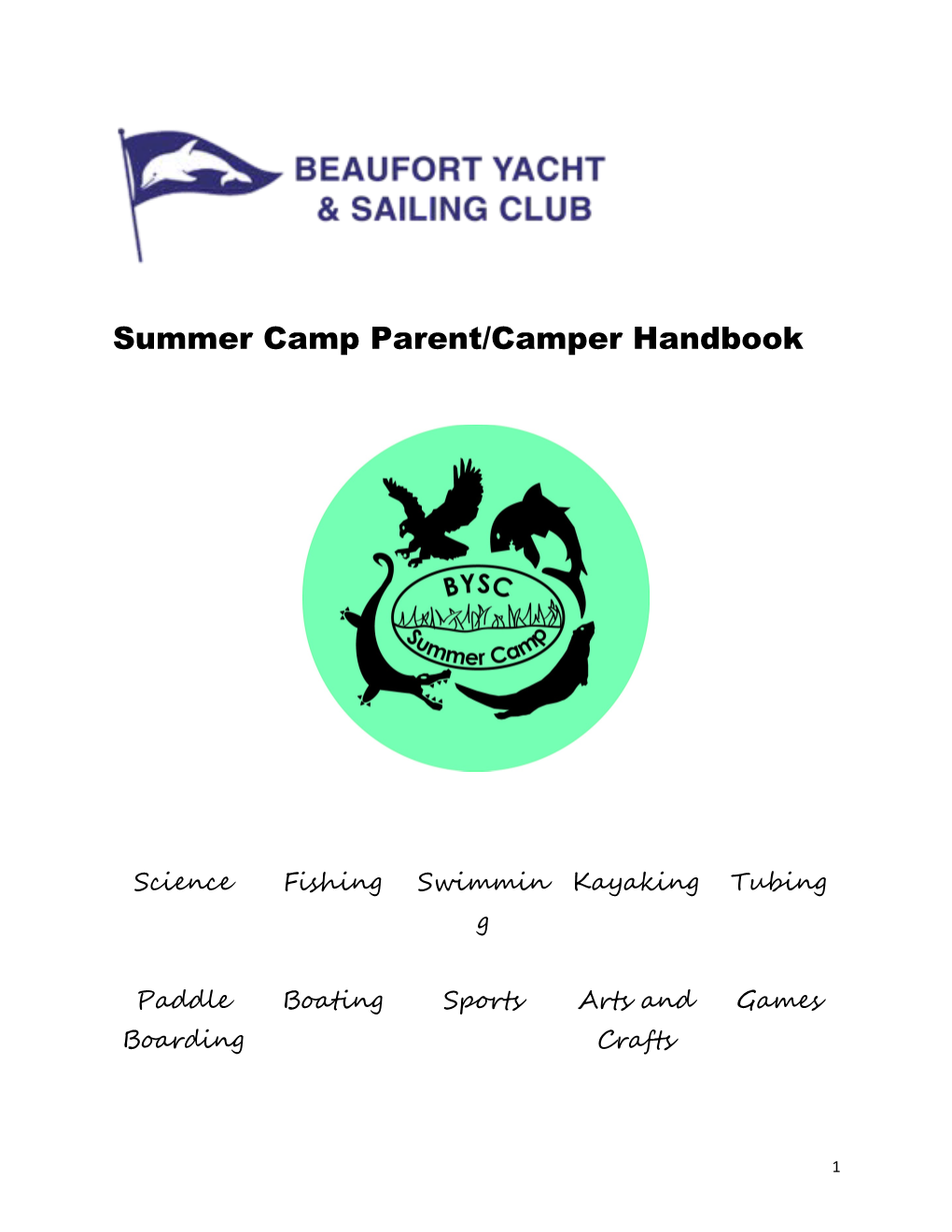 Summer Camp Parent/Camper Handbook