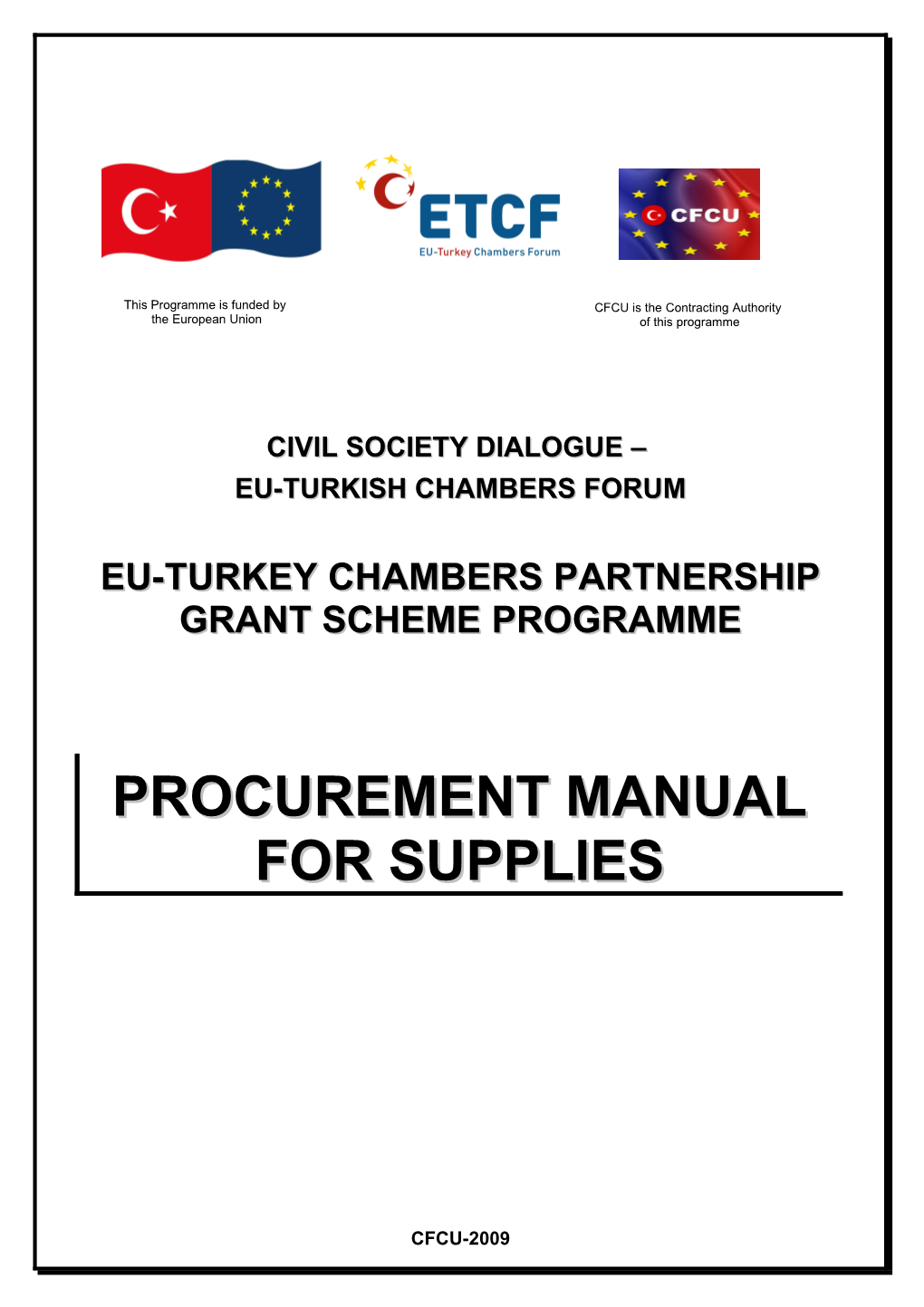 AKKM Procurement Manual for Supplies
