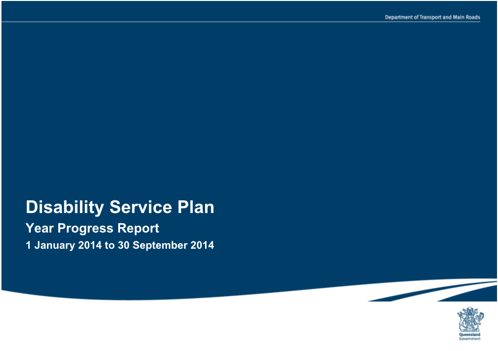 Disability Service Plan