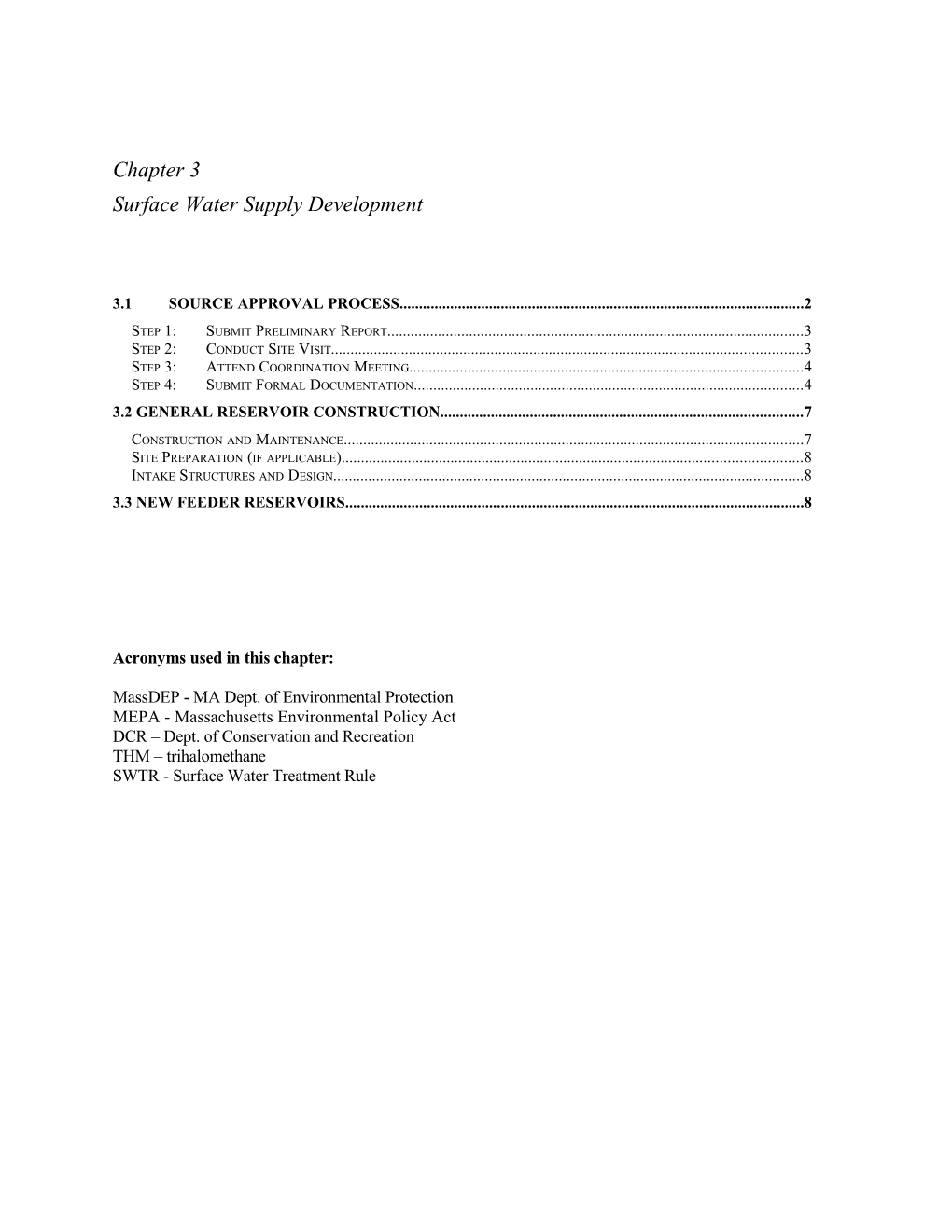 Chapter 3- Surface Water Supply Development