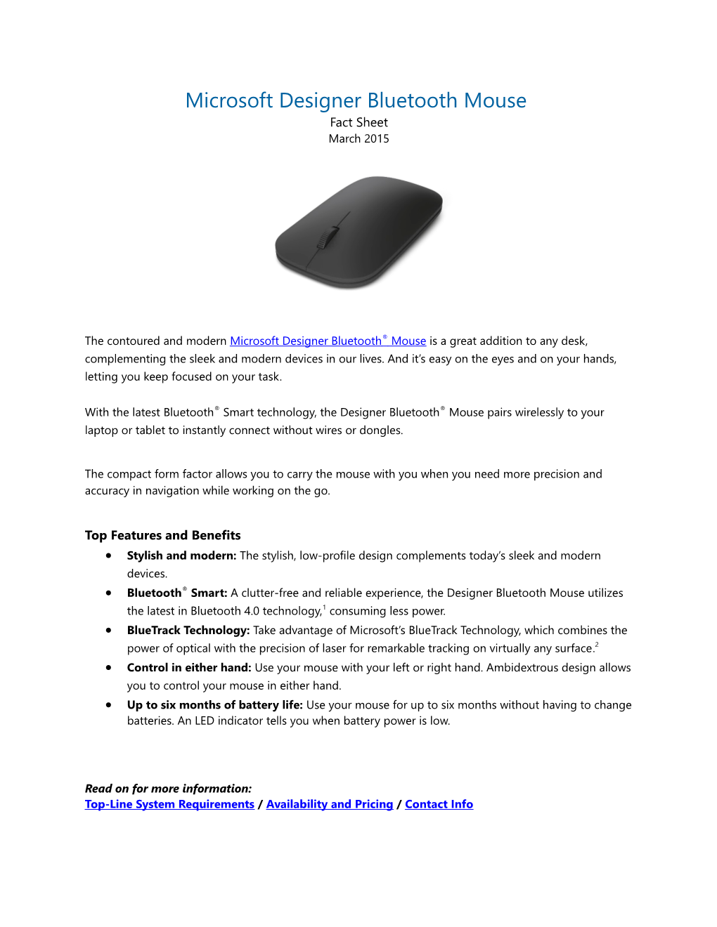 Designer Bluetooth Mouse