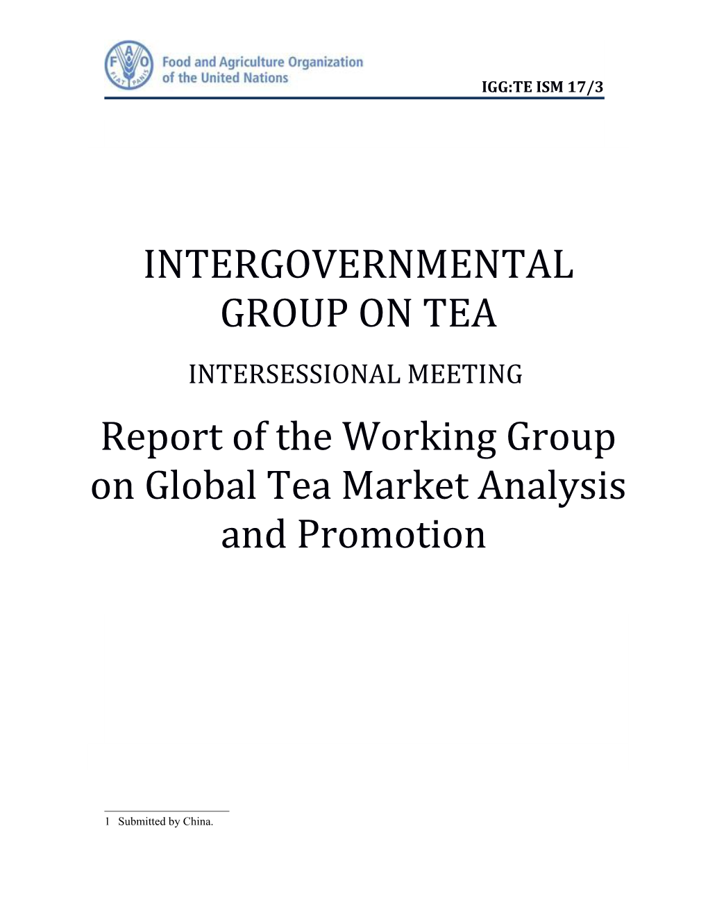 Intergovernmental Group on Tea