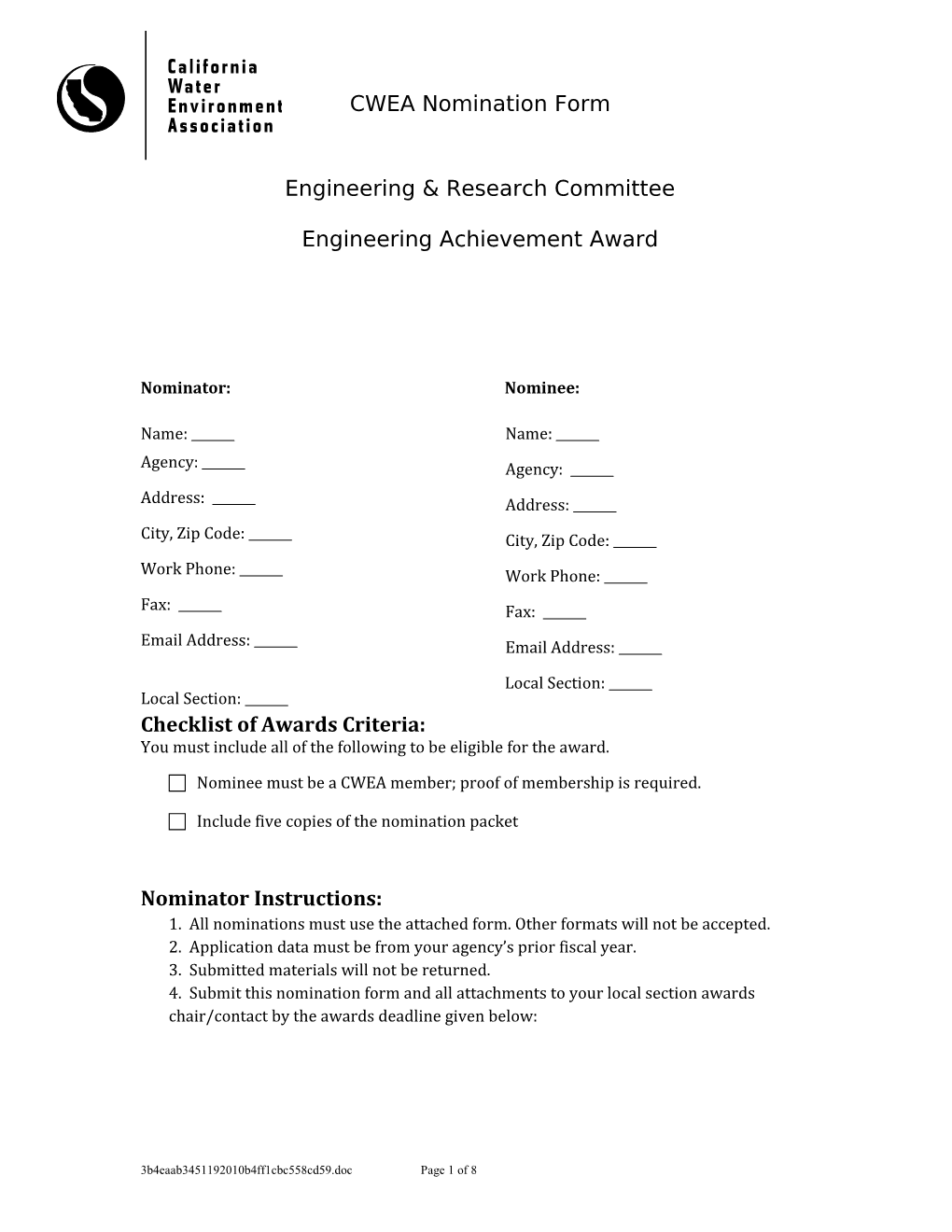 Engineering & Research Committee