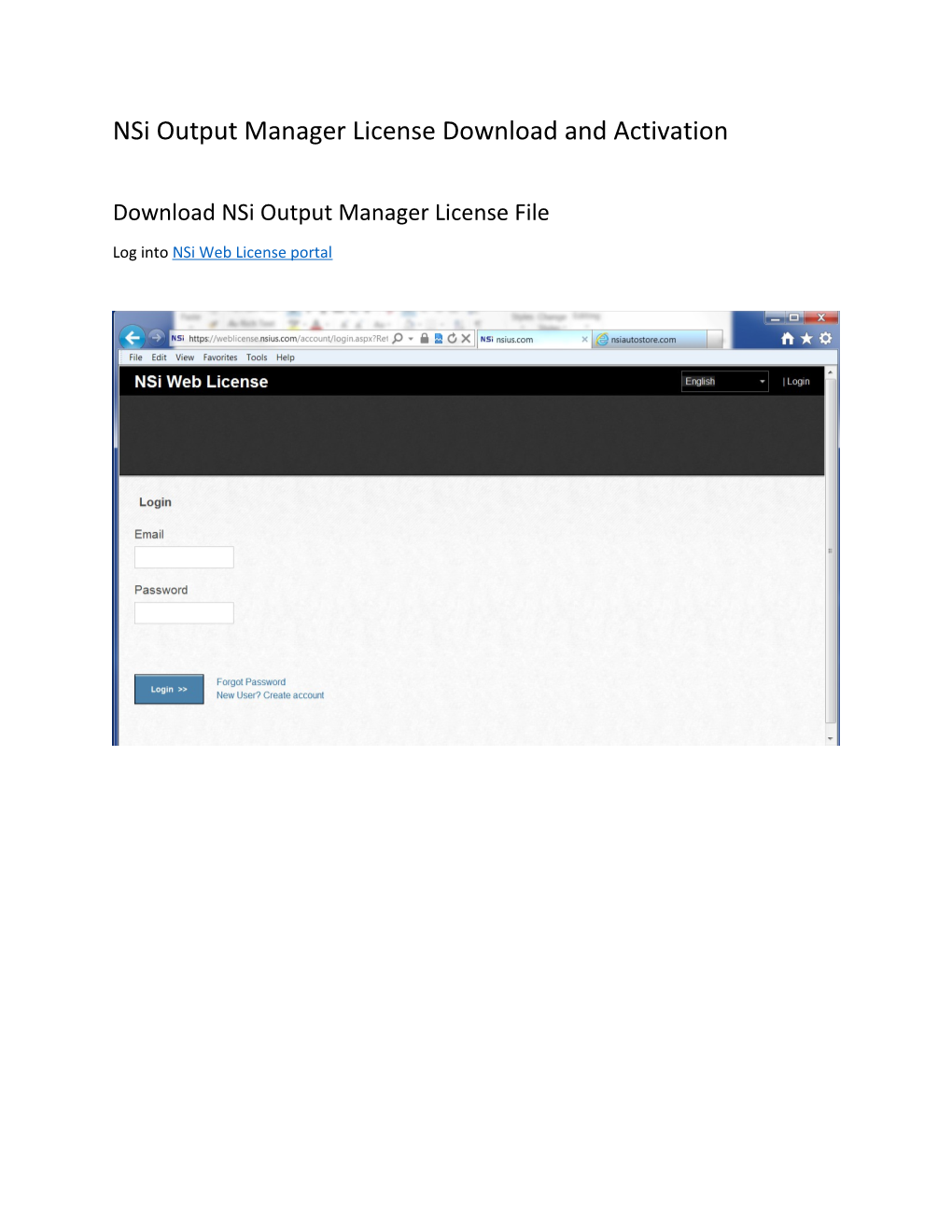 Nsi Output Manager License Download and Activation