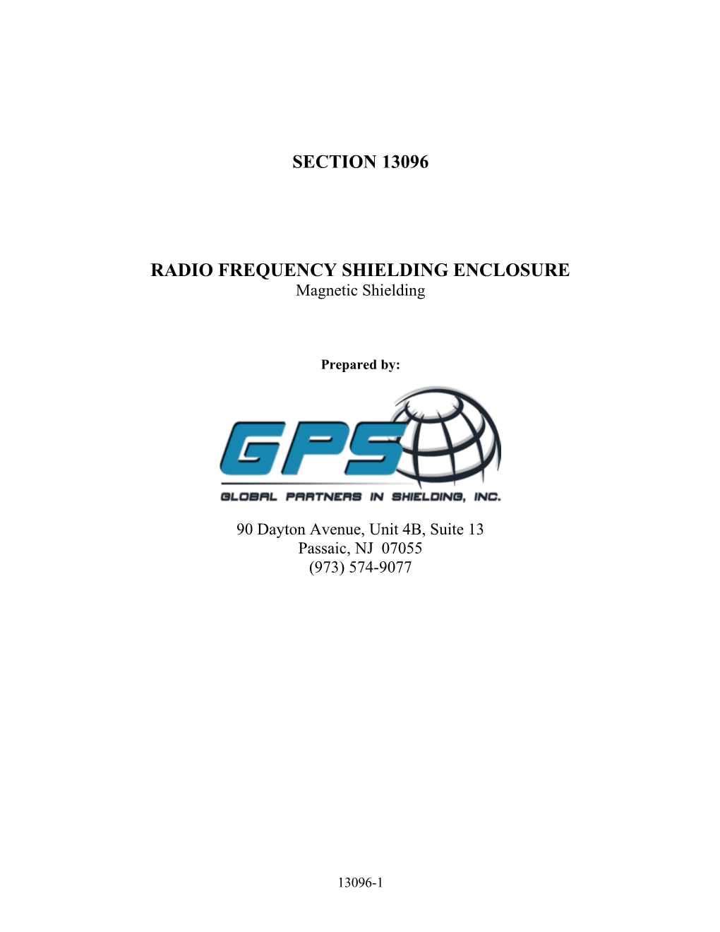 Radio Frequency Shielding Enclosure