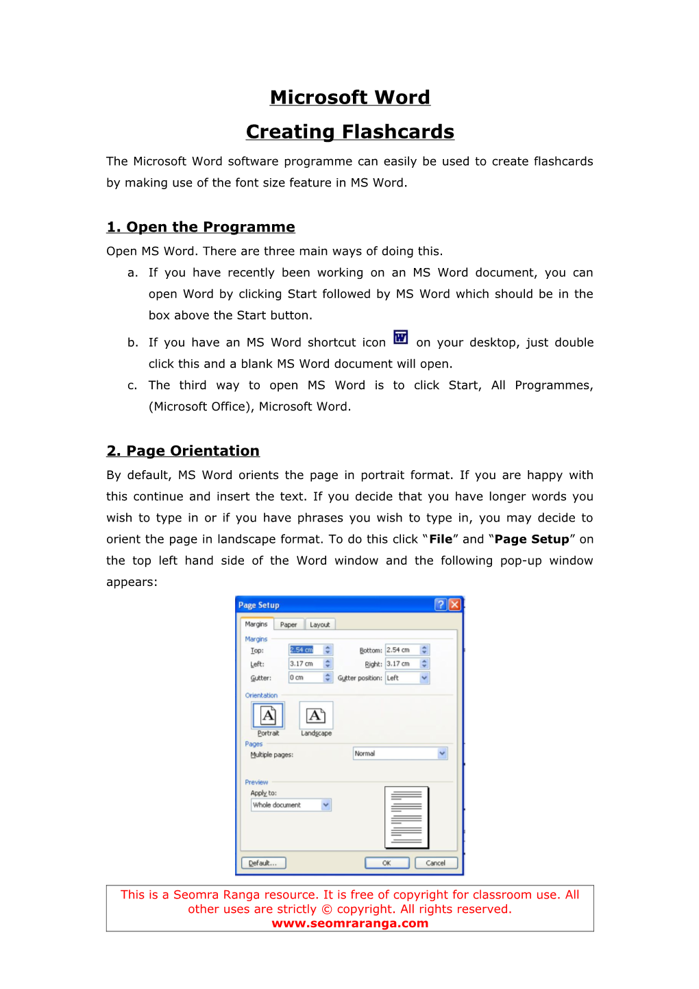 Creating Flashcards