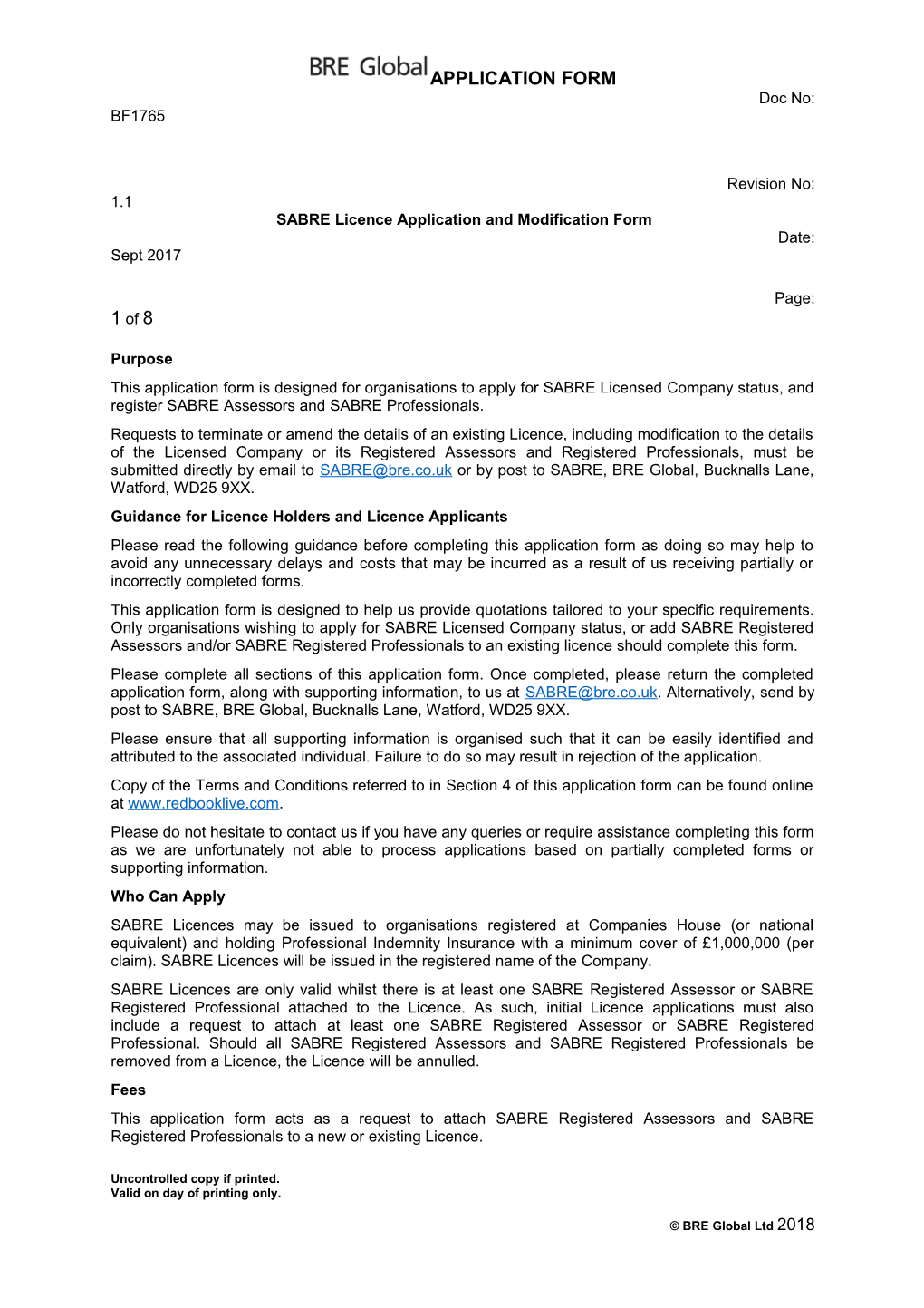 Guidance Forlicence Holders and Licence Applicants