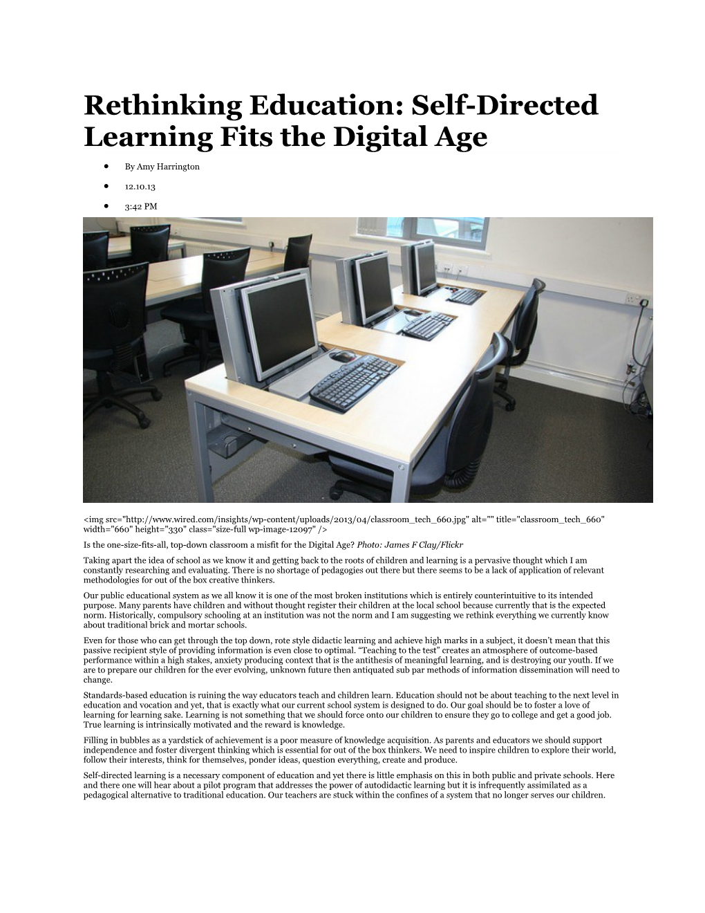 Rethinking Education: Self-Directed Learning Fits the Digital Age