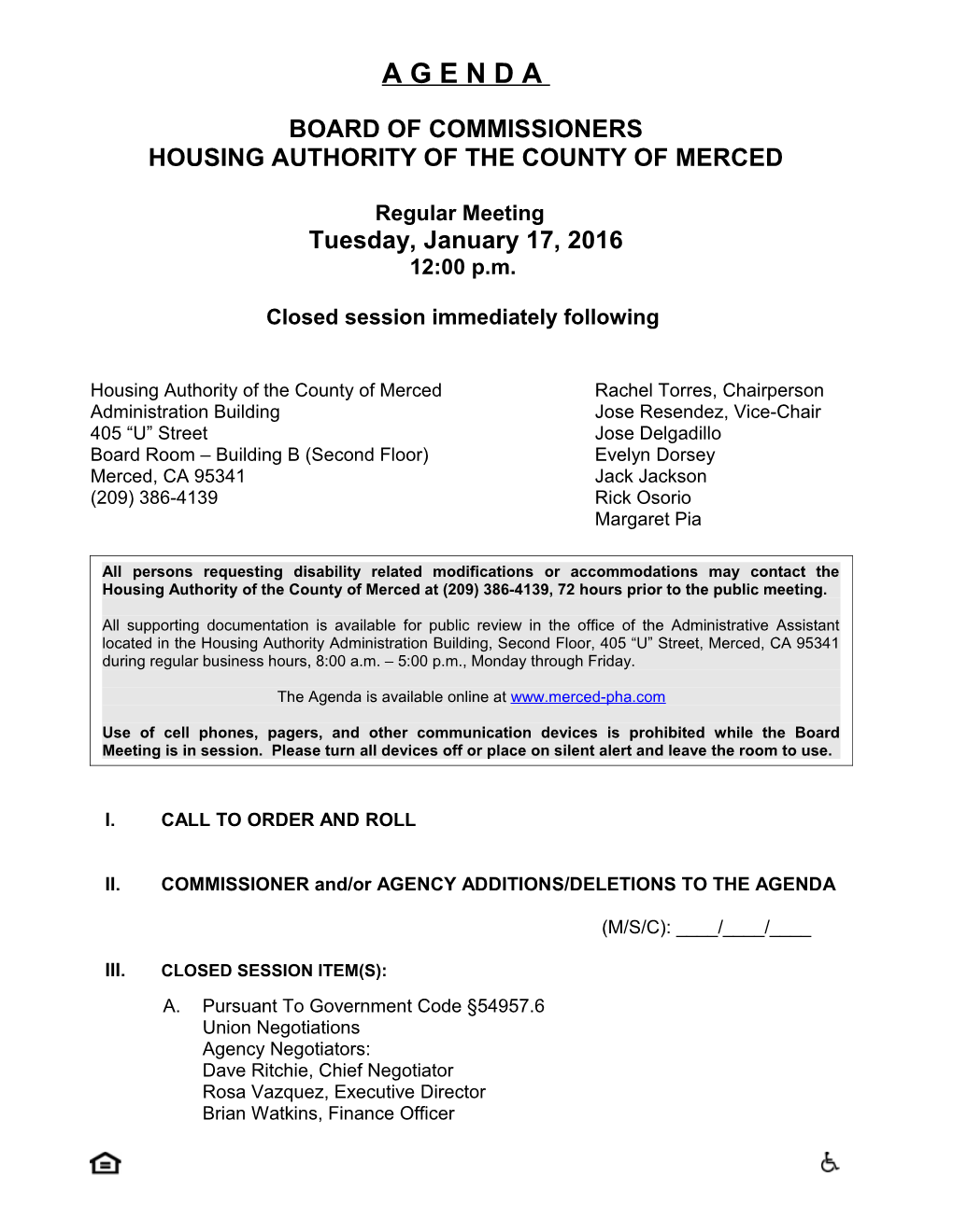 Housing Authority of the County of Merced