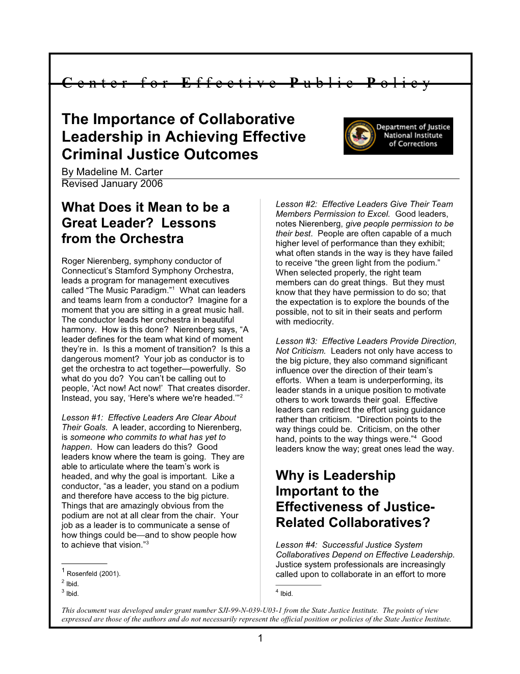 The Importance of Collaborative Leadership