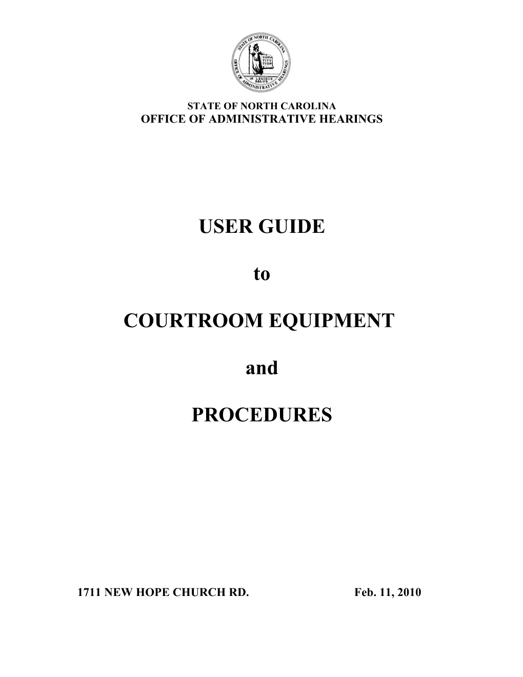 Courtroom Equipment