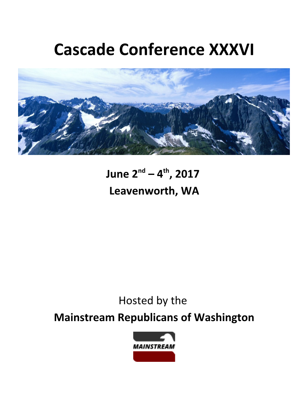 Cascade Conference XXXVI