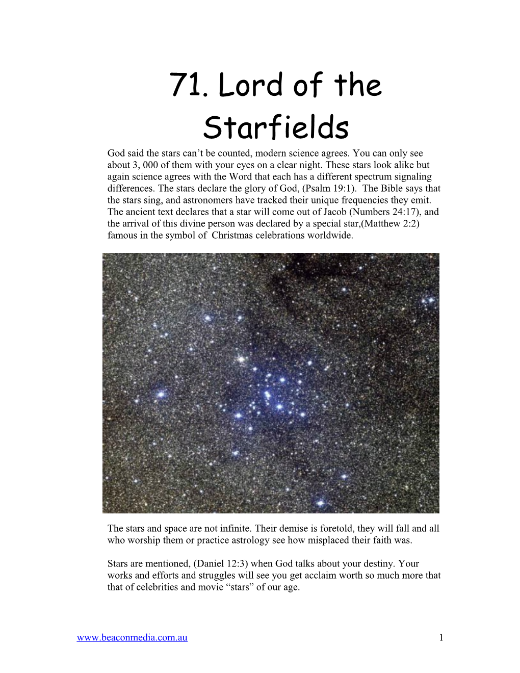 Lord of the Starfields