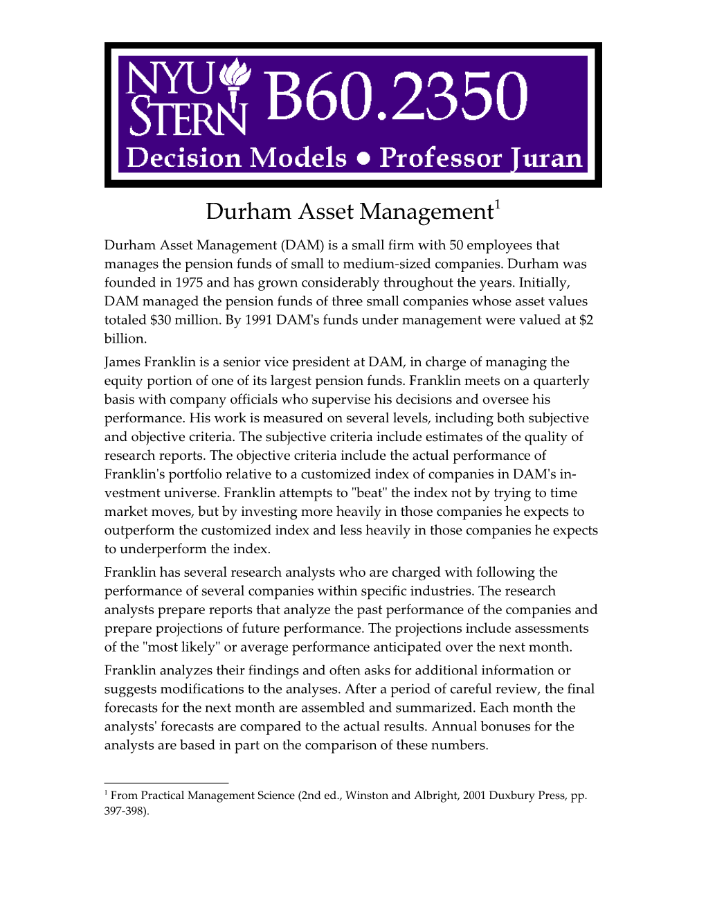 Durham Asset Management 1