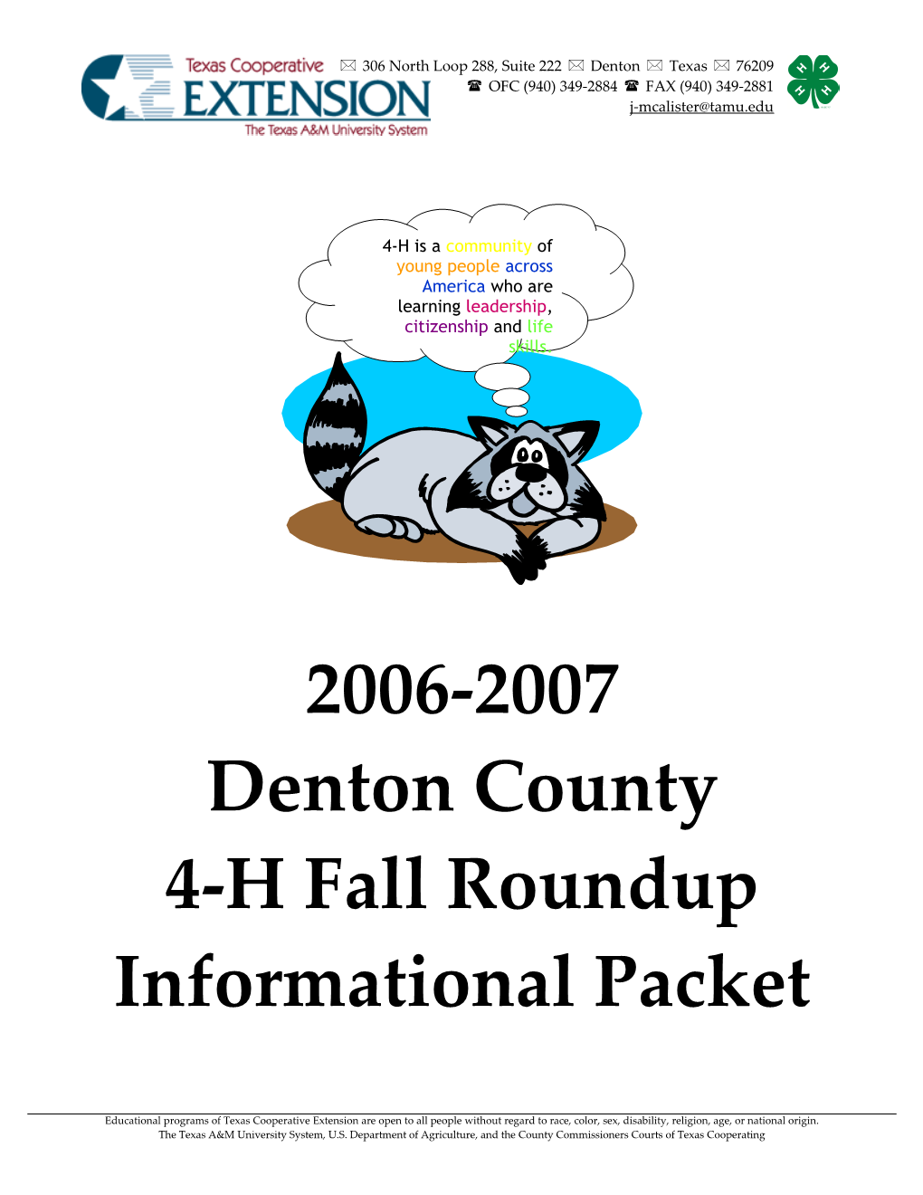 4-H Fall Roundup