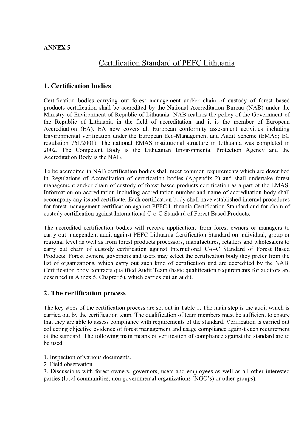 Lithuanian Operational Level Guidelines (Lolg)