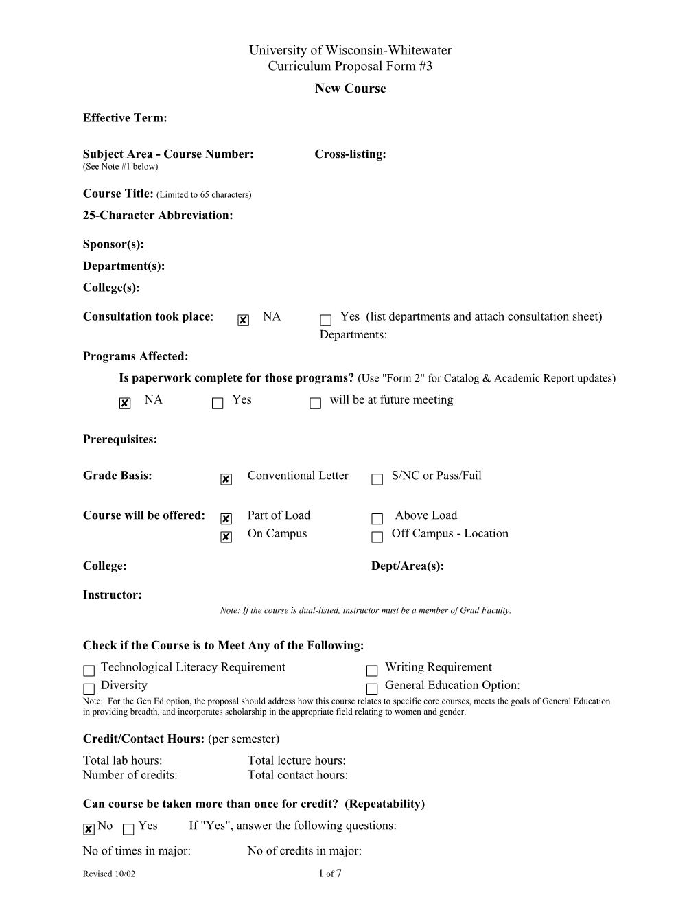 Subject Area - Course Number:ECON 733Cross-Listing