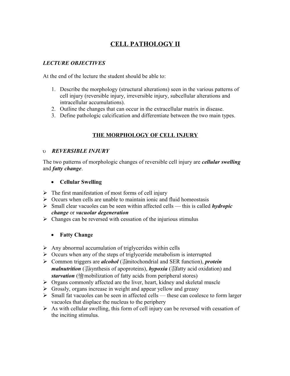 Cell Pathology Ii