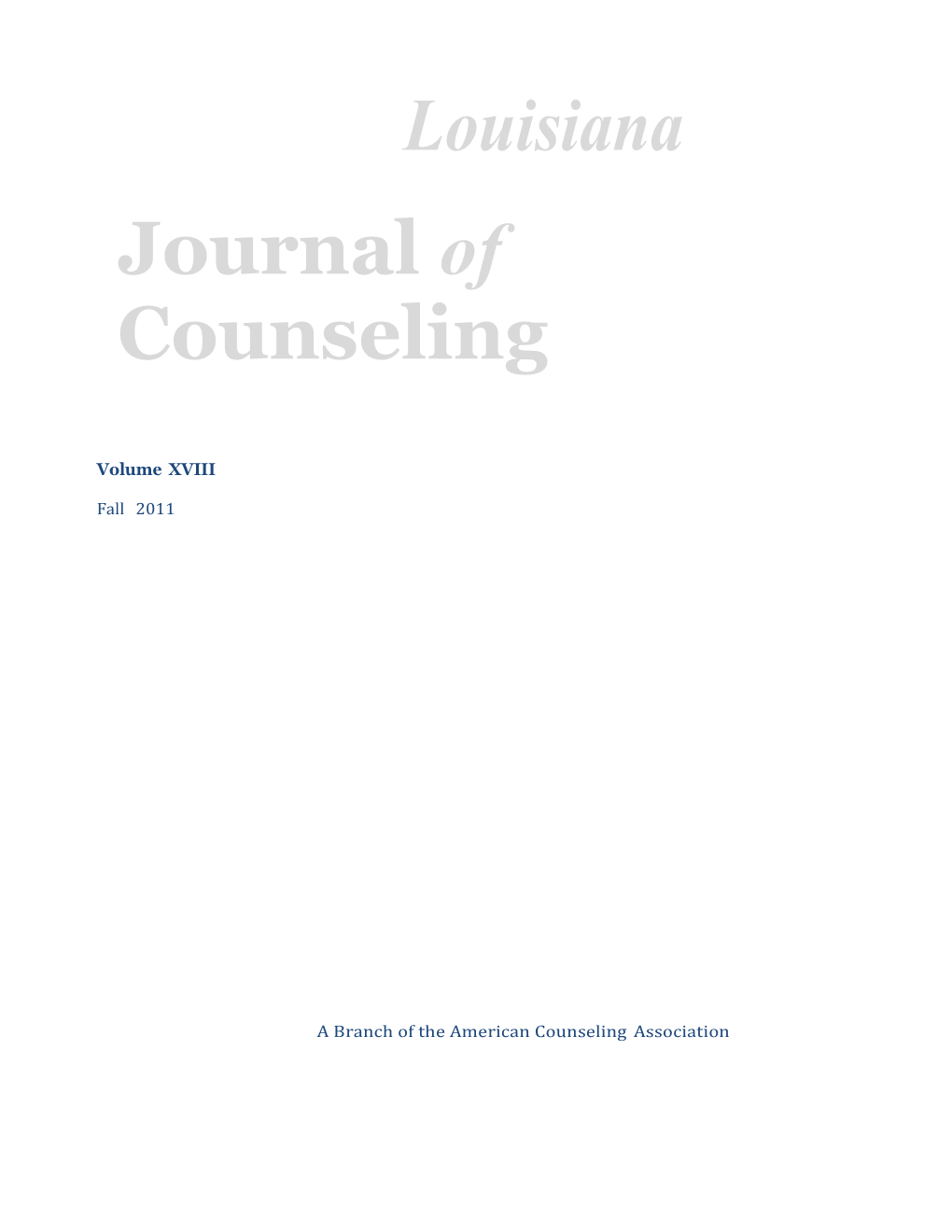 A Branch of the American Counselingassociation