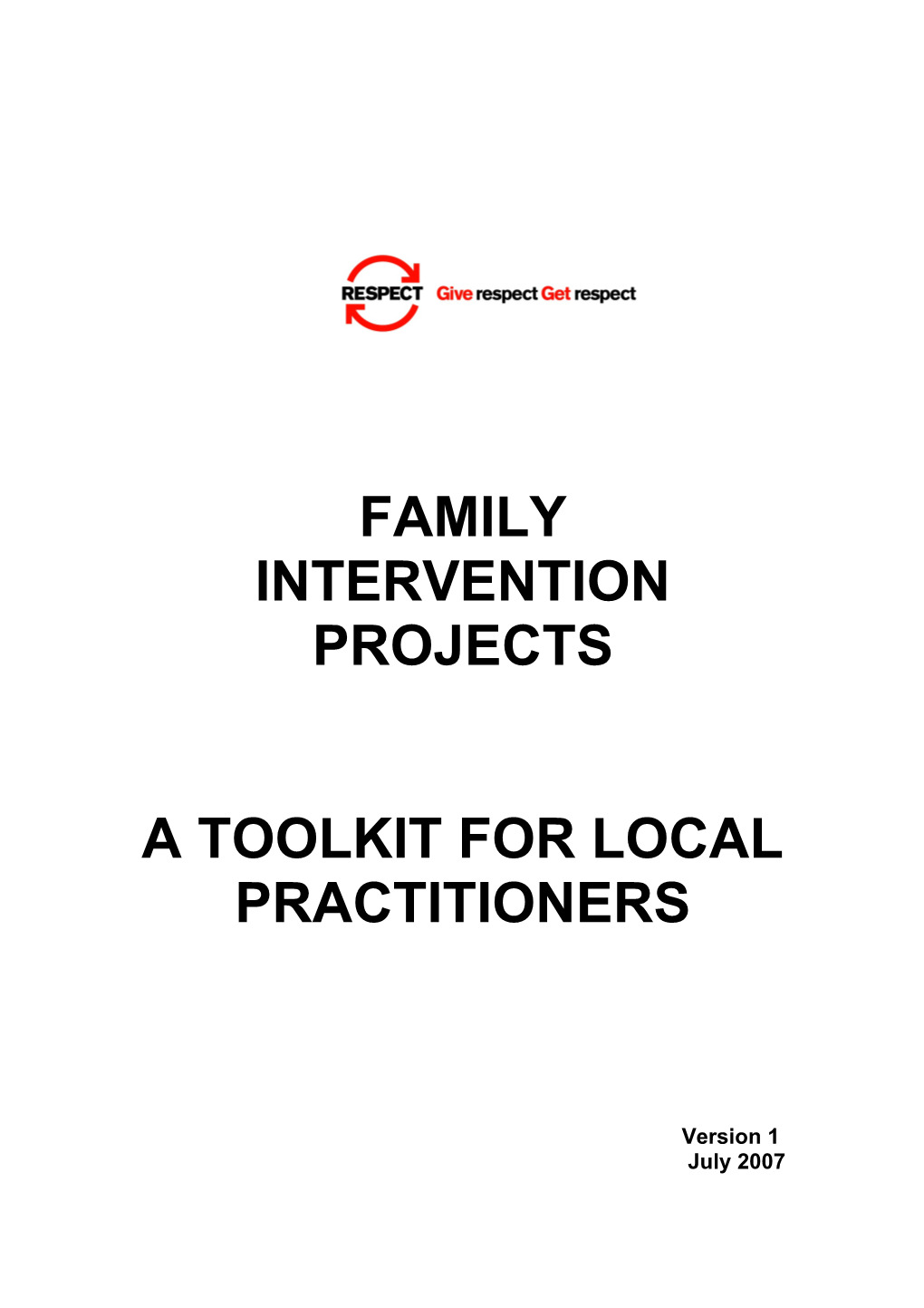 Who Do Family Intervention Projects Target and Why?P 5