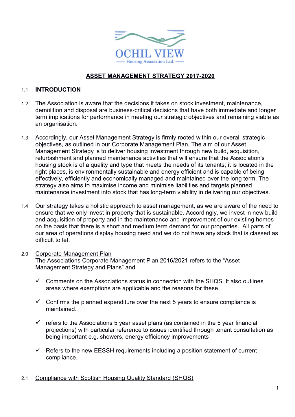 Sample Asset Mgt Strategy