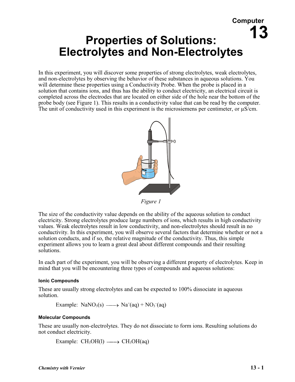 Properties of Solutions: Electrolytes and Non-Electrolytes