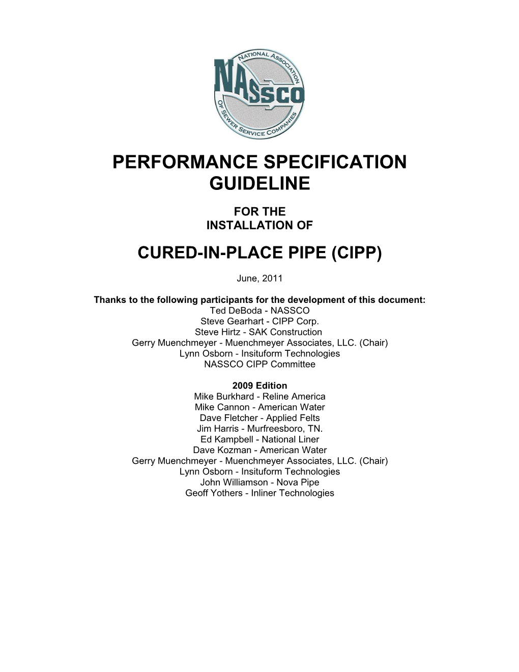 Cured-In-Place Pipe (Cipp)