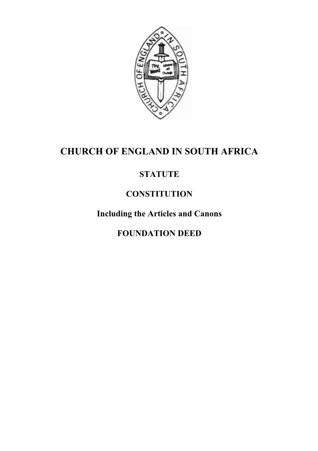 Church of England in South Africa