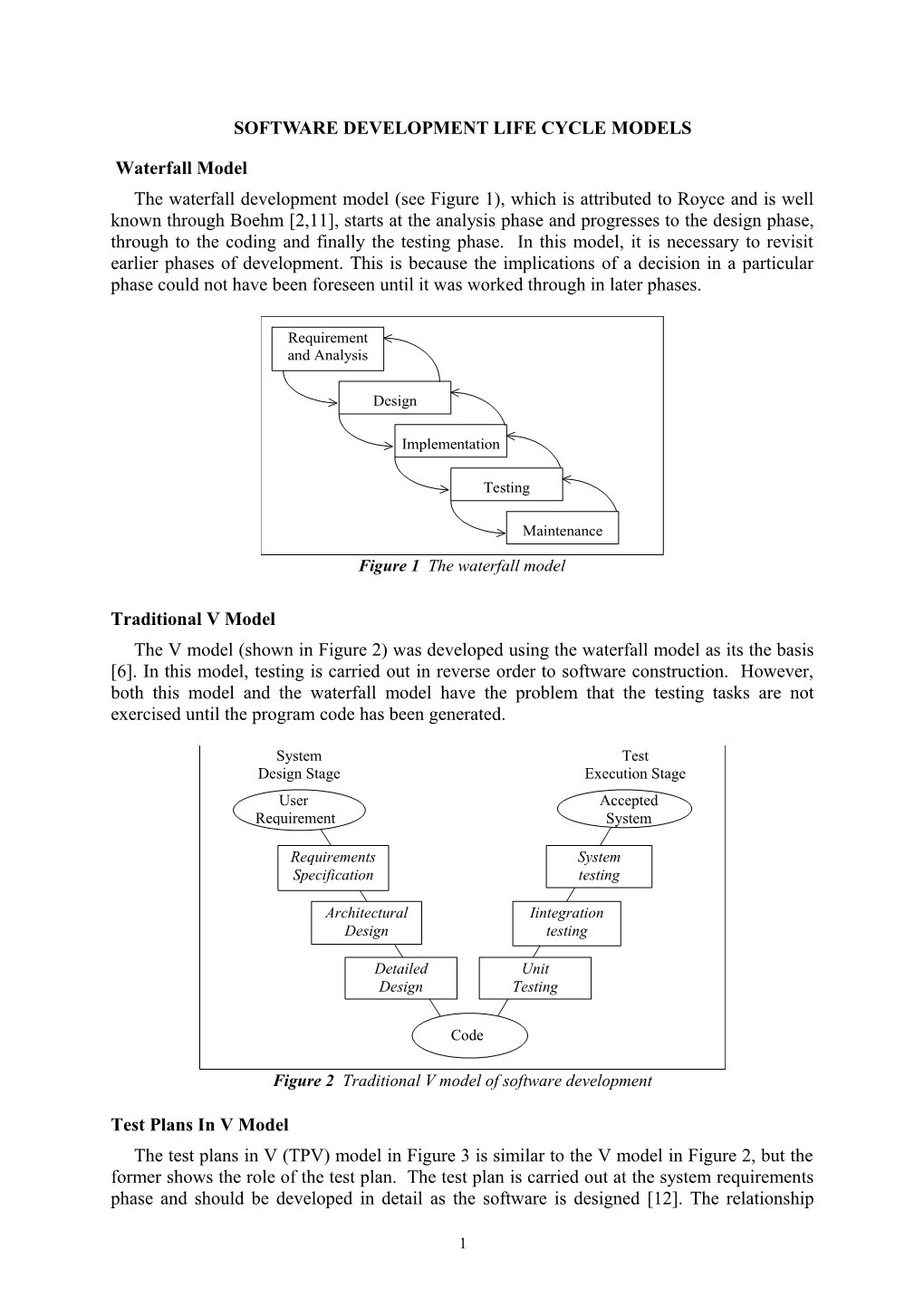 Traditional V Model Software System Development Lifecycle