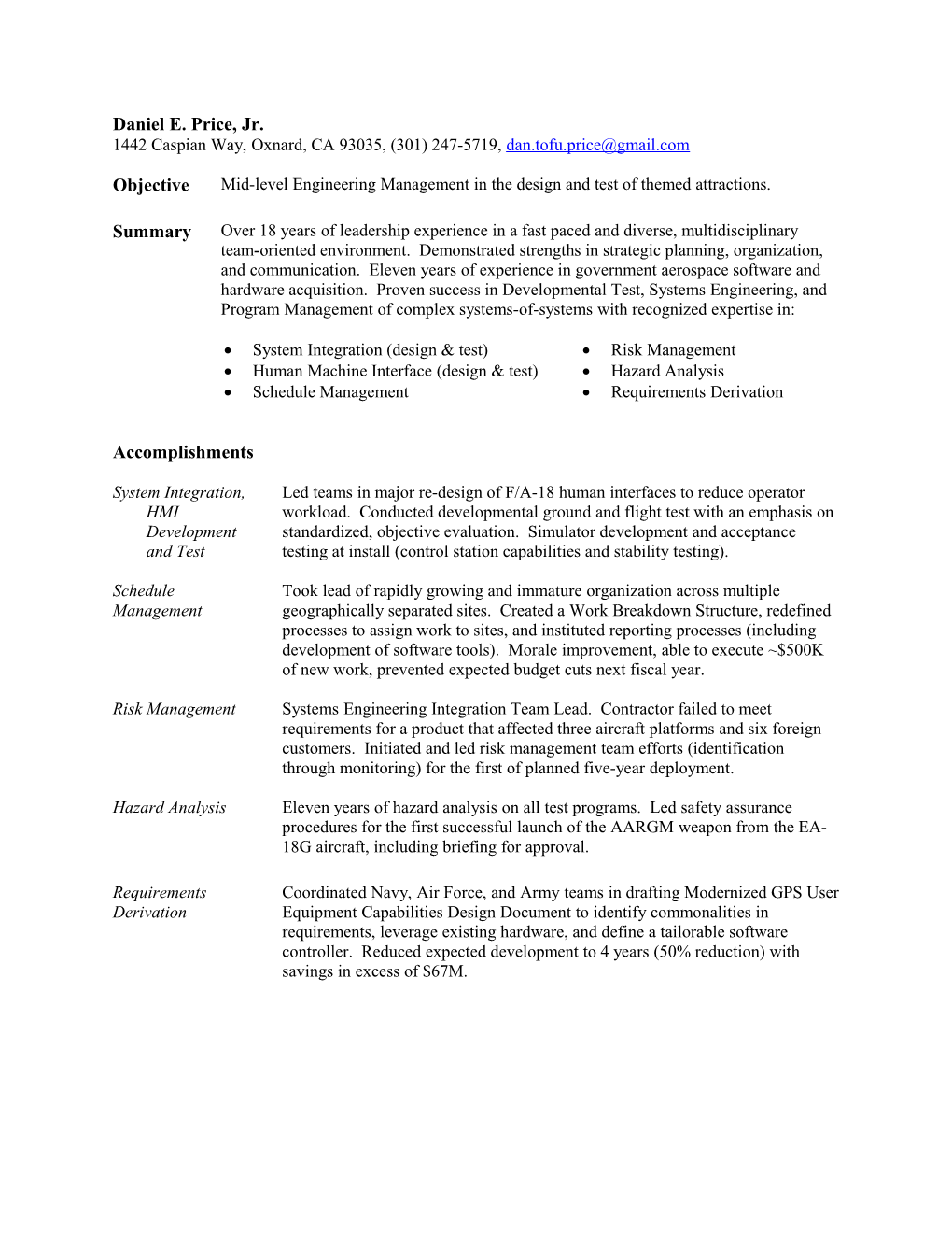 Combo Resume Template