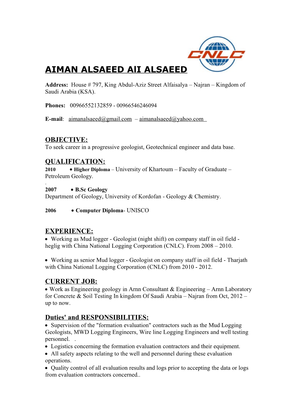 AIMAN ALSAEED Ali ALSAEED