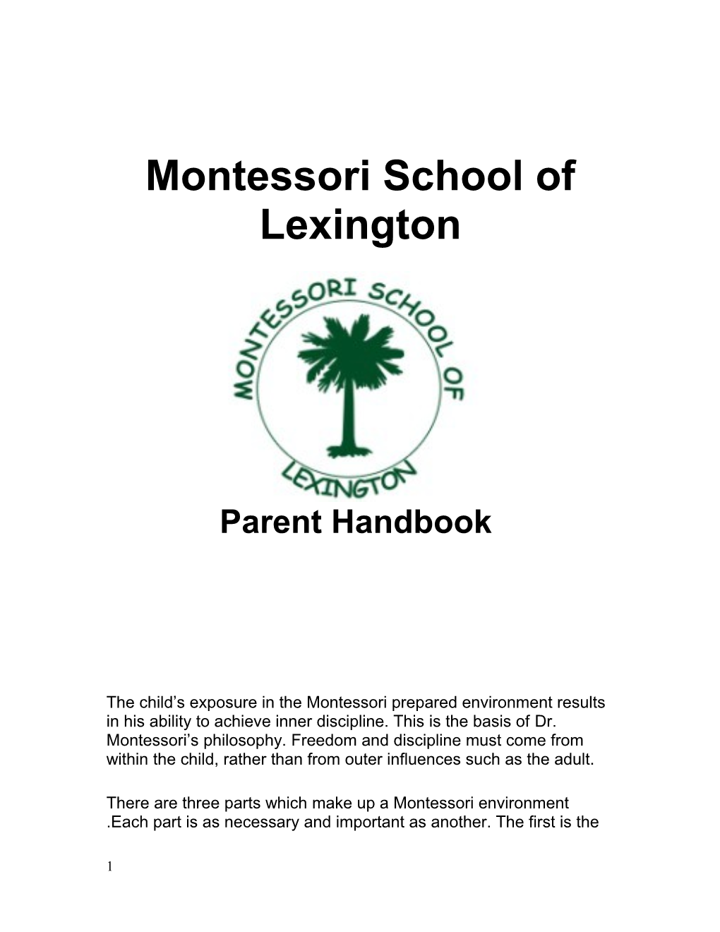 Montessori School of Lexington