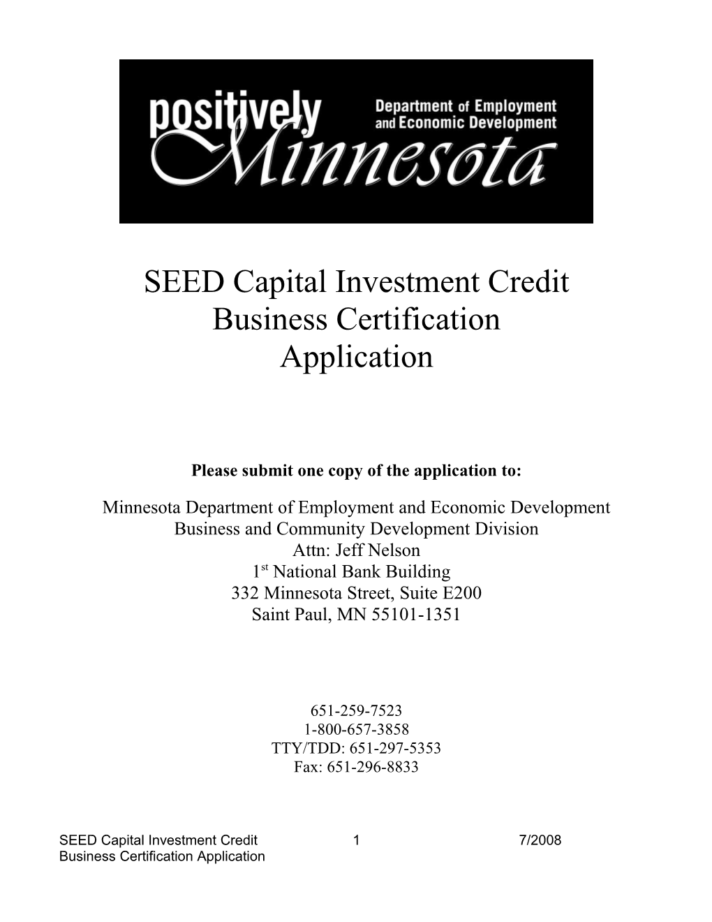 Minnesota Minerals 21St Century Fund Application