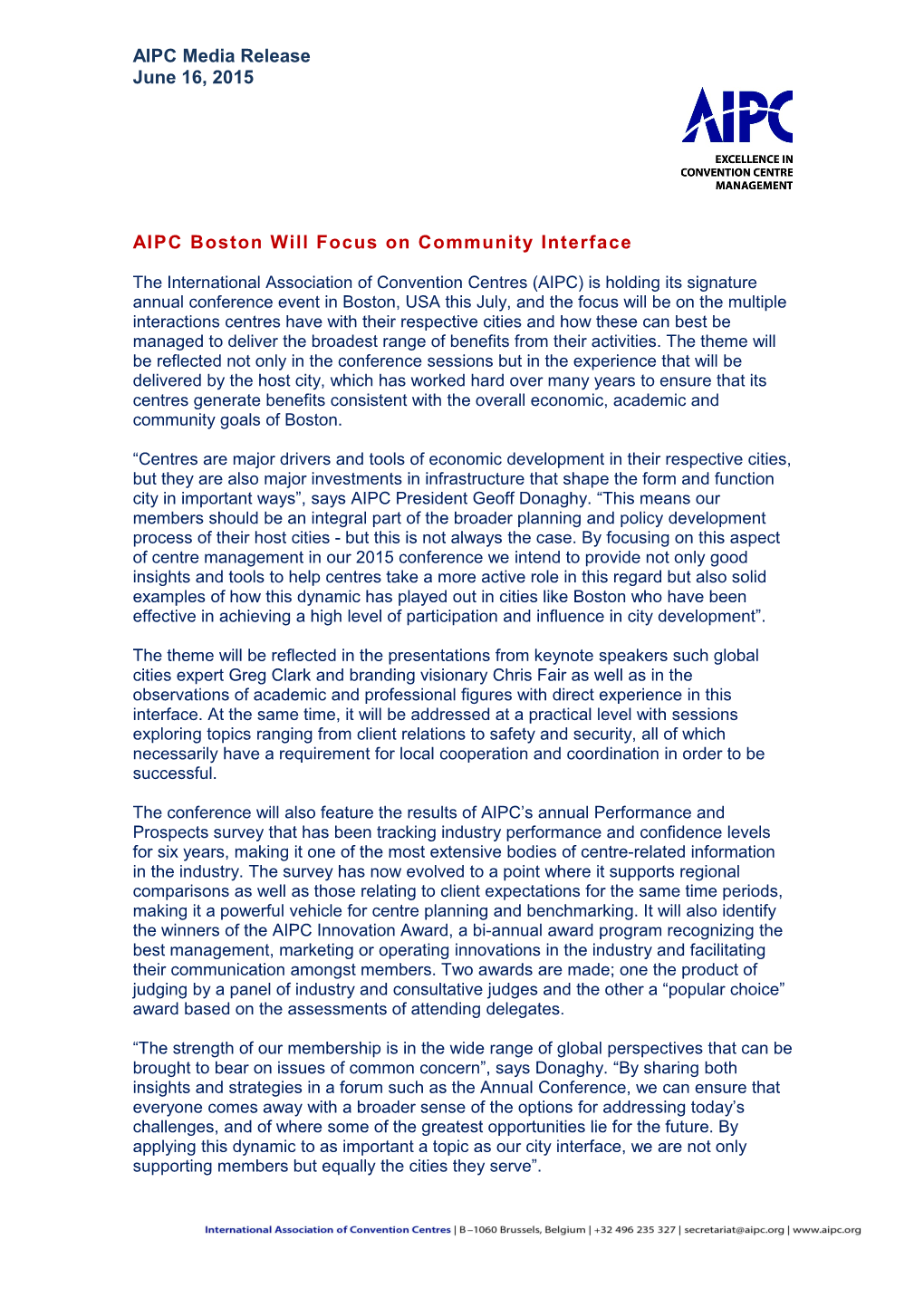 AIPC Boston Will Focus on Community Interface