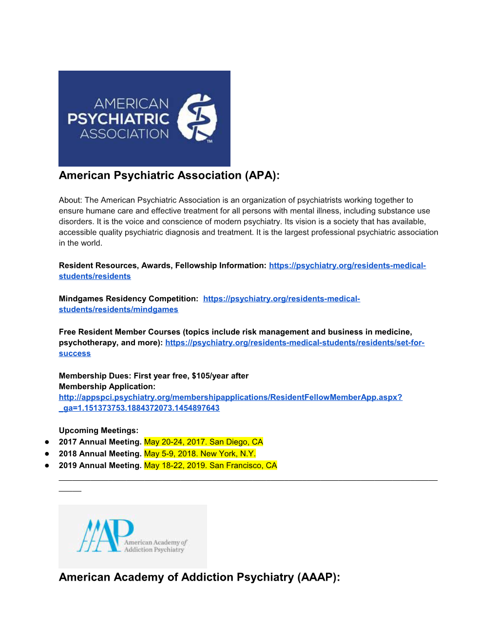 American Psychiatric Association (APA)