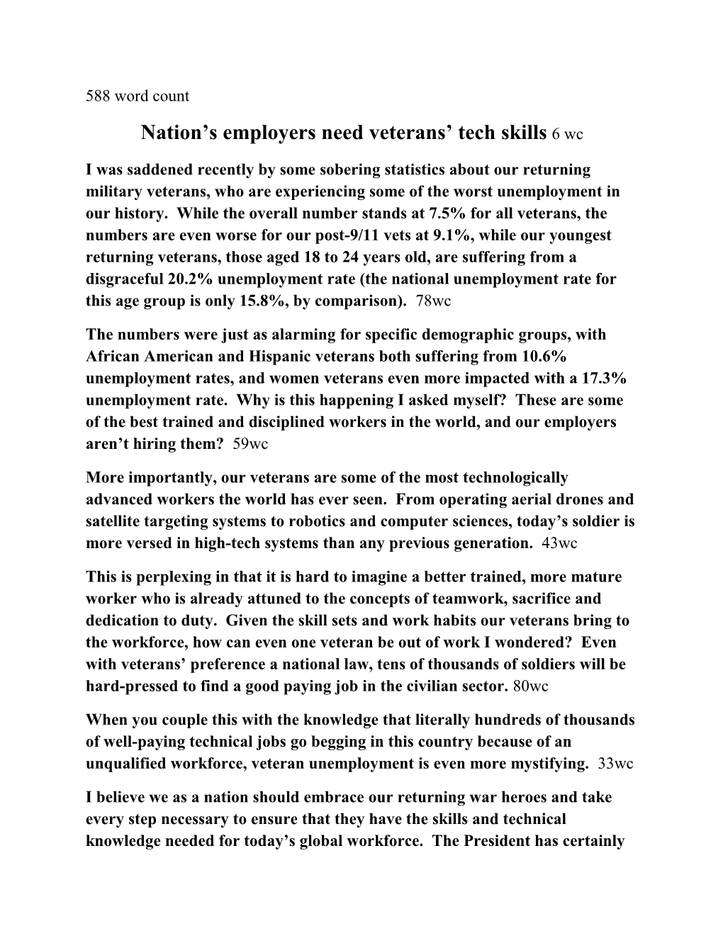 Nation S Employers Need Veterans Tech Skills 6 Wc