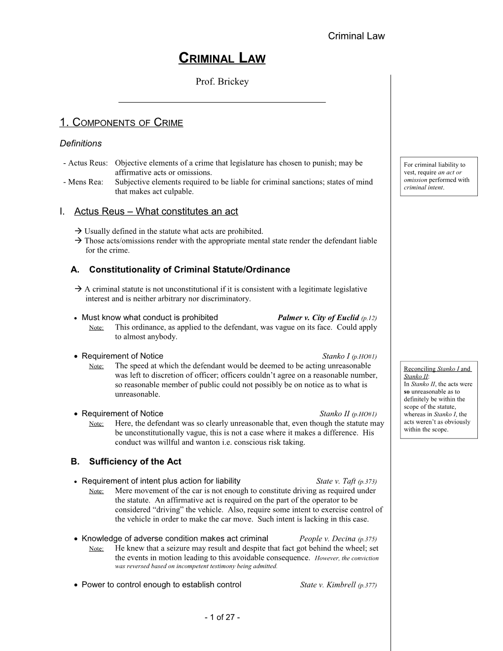 Crim Law Outline