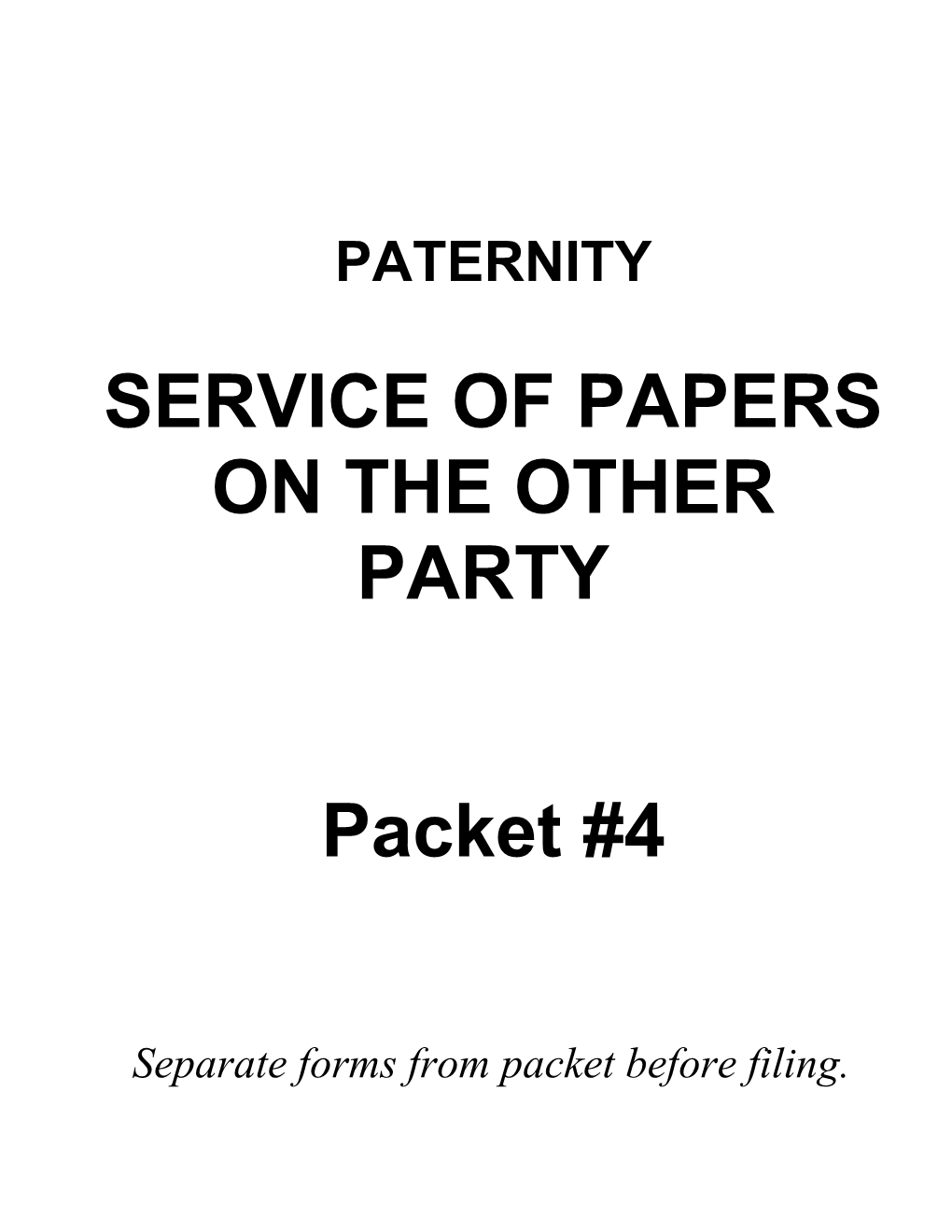 Service of Papers