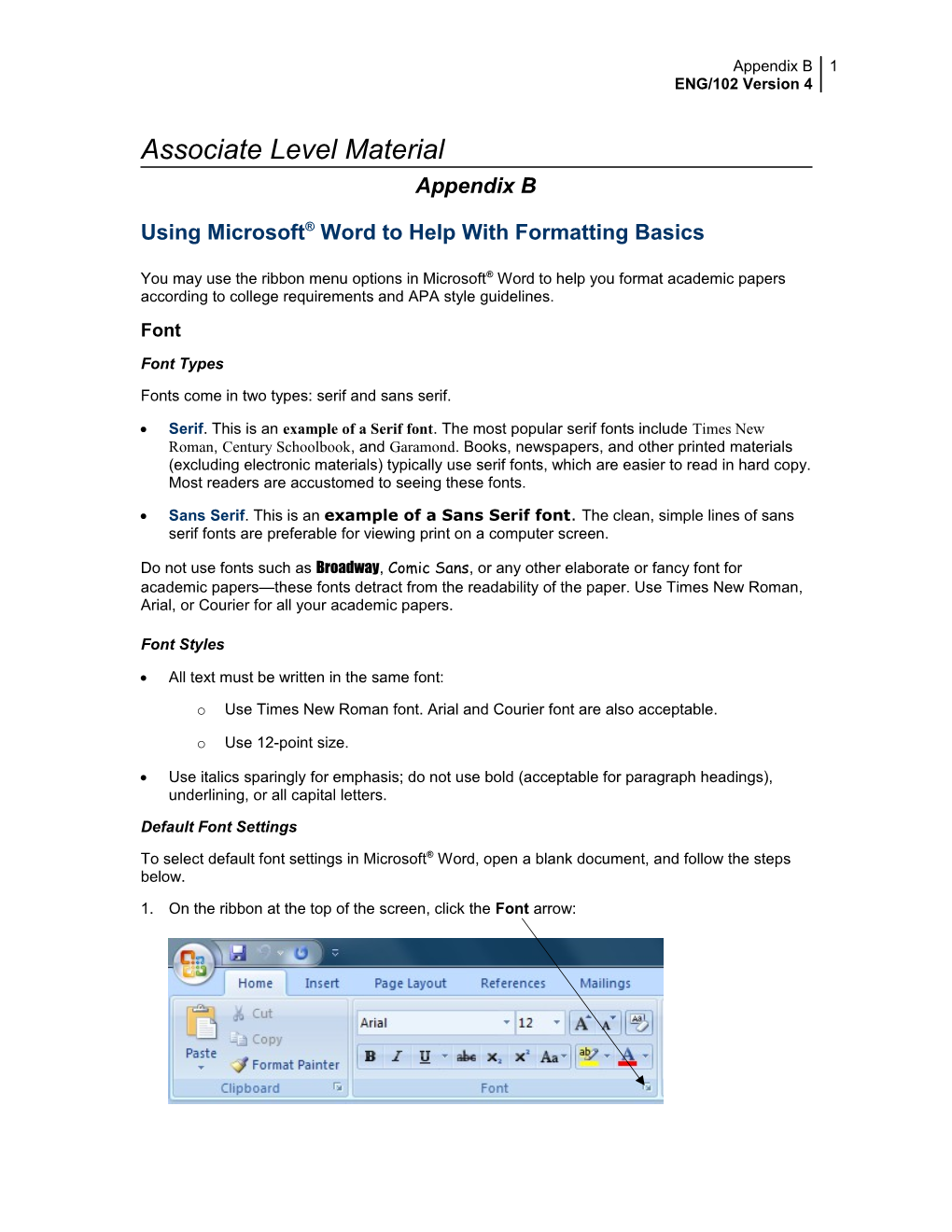 Using Microsoft Word to Help with Formatting Basics