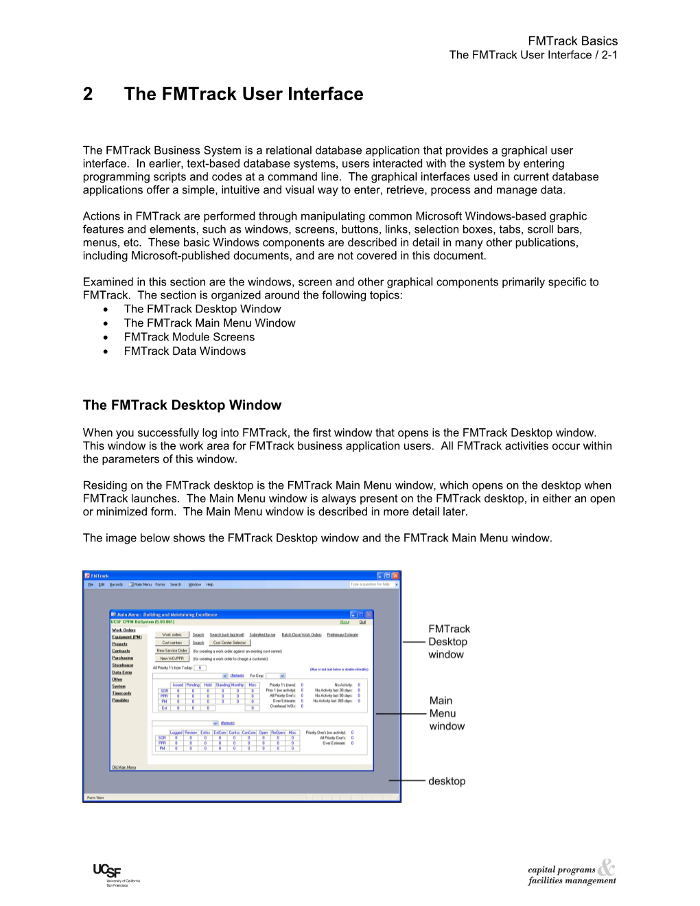 The Fmtrack User Interface