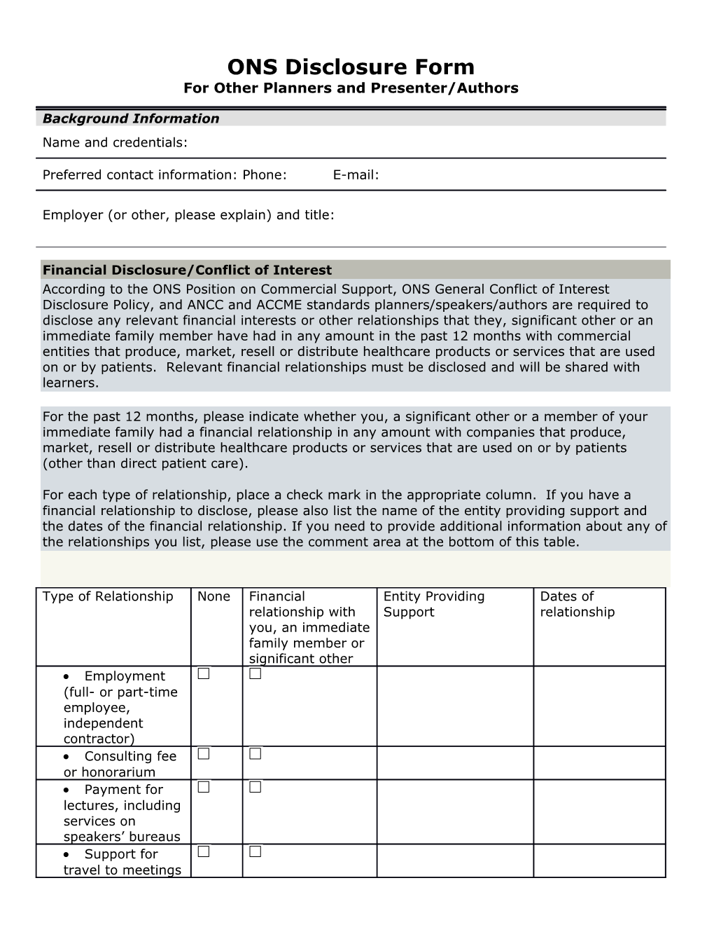 Employment (Full- Or Part-Time Employee, Independent Contractor)