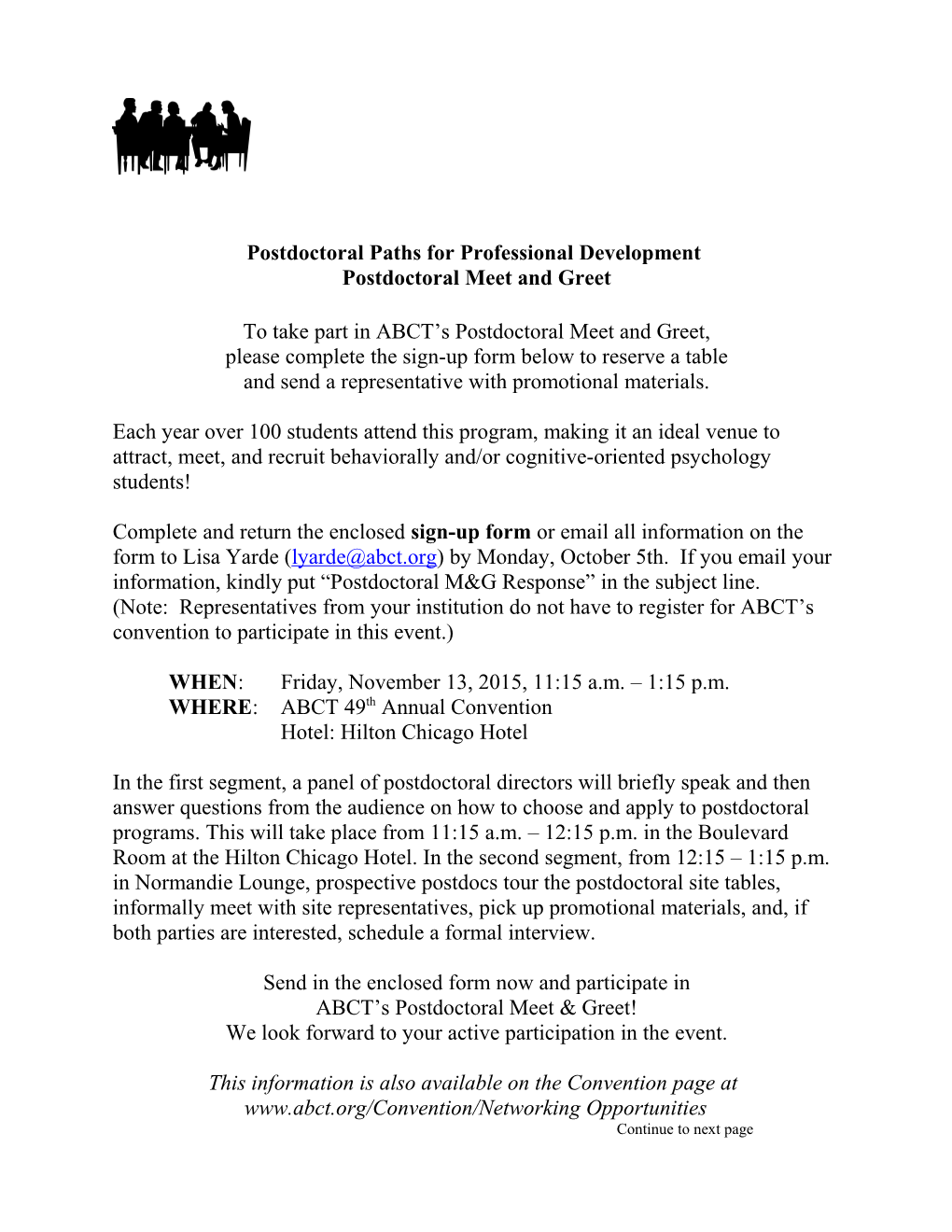 Postdoctoral Paths for Professional Development