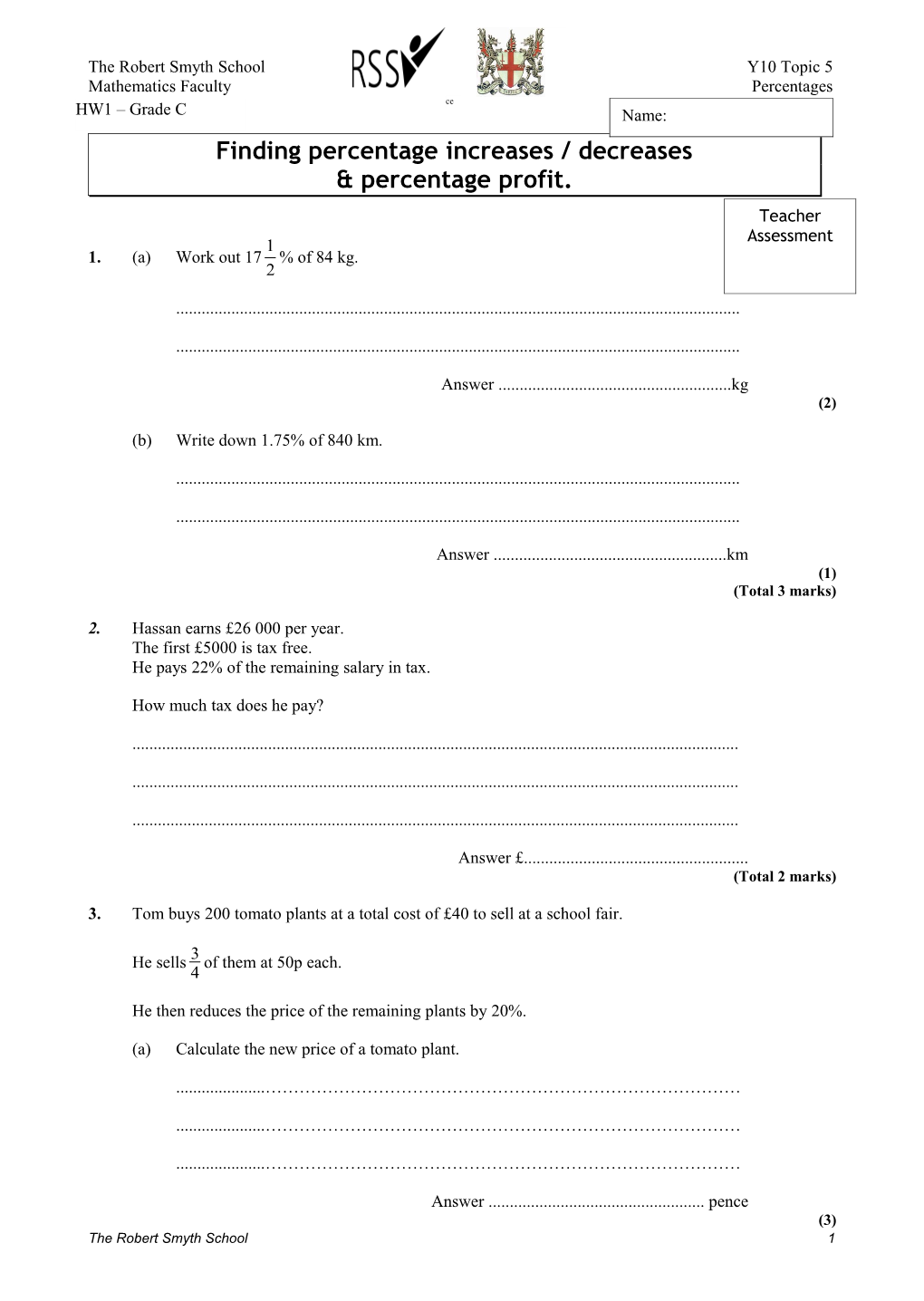 Mathematics Facultypercentages